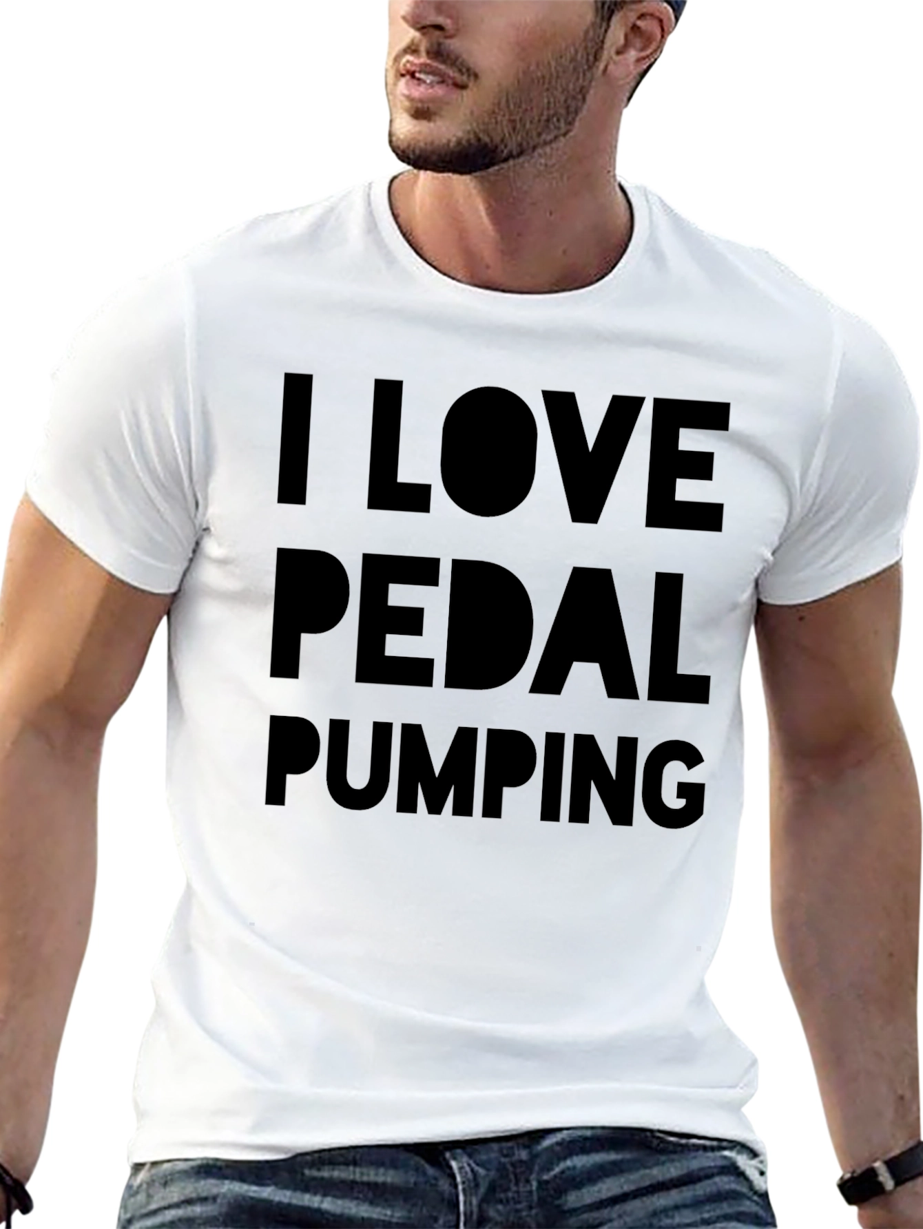 I Love Pedal Pumping Black T-Shirt