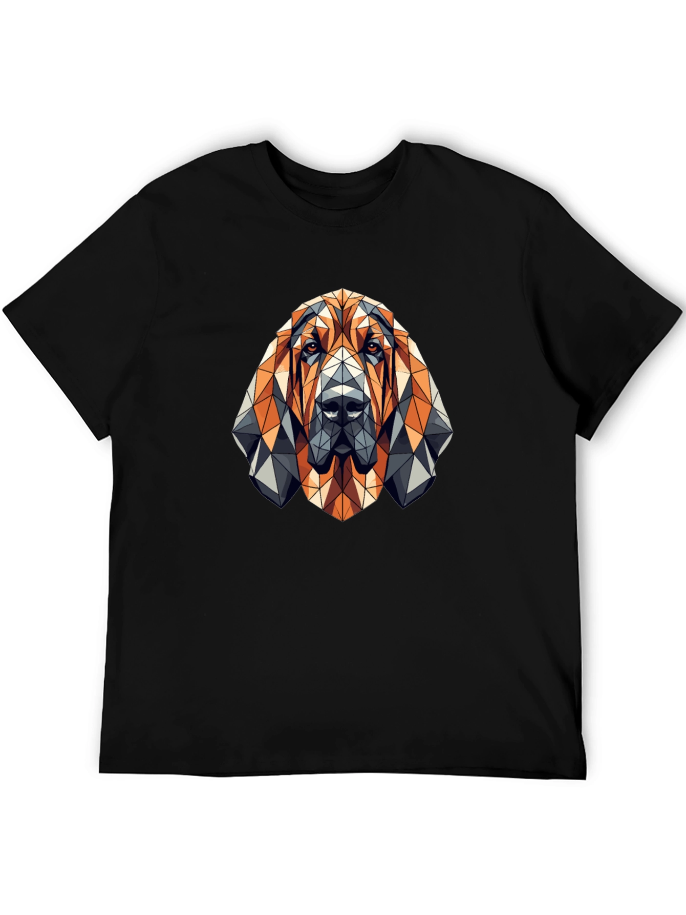 Geometric Dog T-Shirt - Modern Animal Design