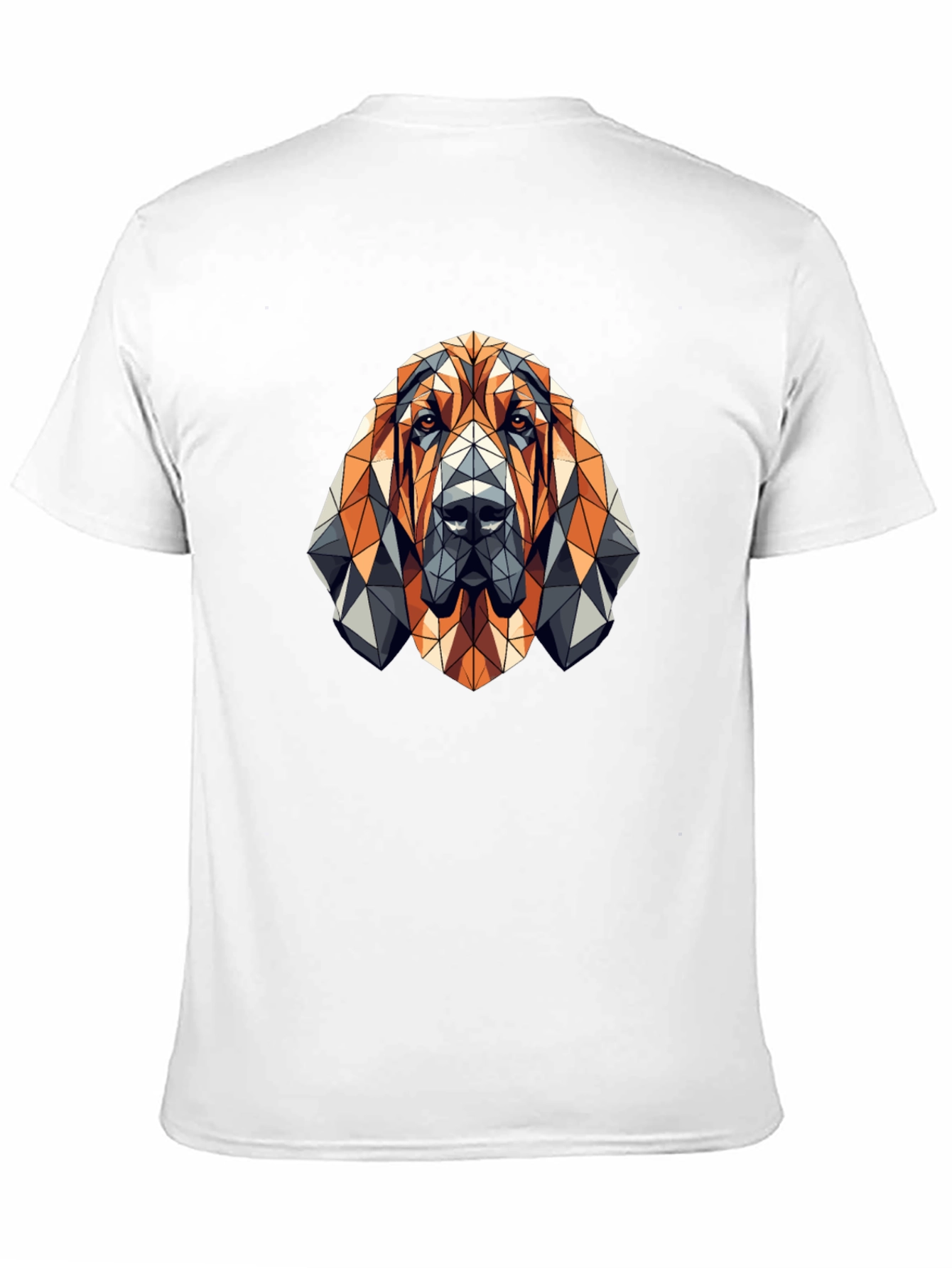 Geometric Dog T-Shirt - Modern Animal Design
