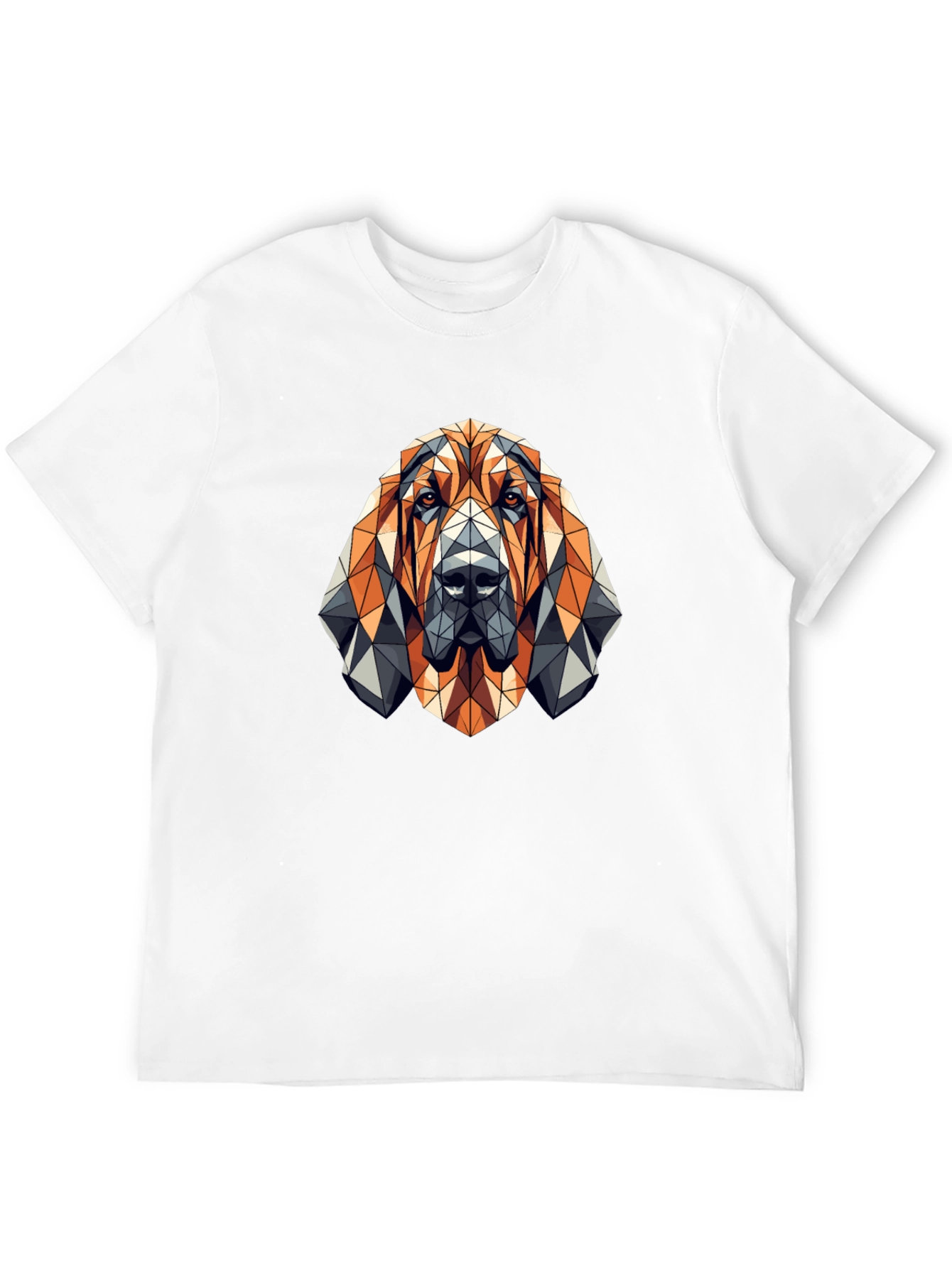 Geometric Dog T-Shirt - Modern Animal Design