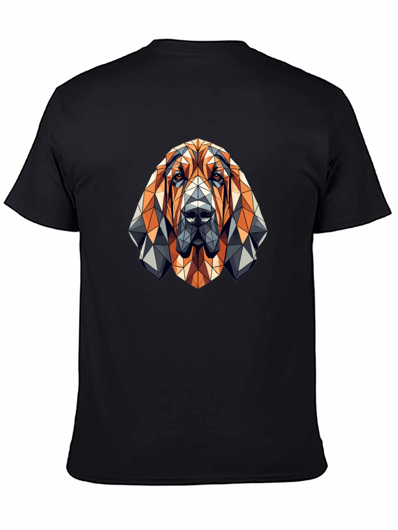 Geometric Dog T-Shirt - Modern Animal Design