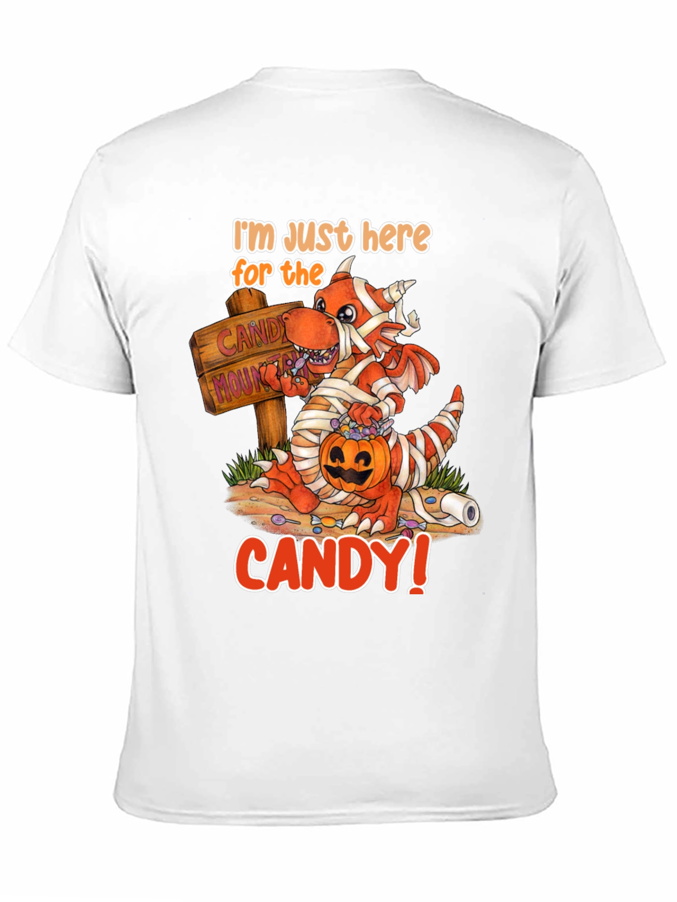 Halloween Mummy Dragon Candy T-Shirt