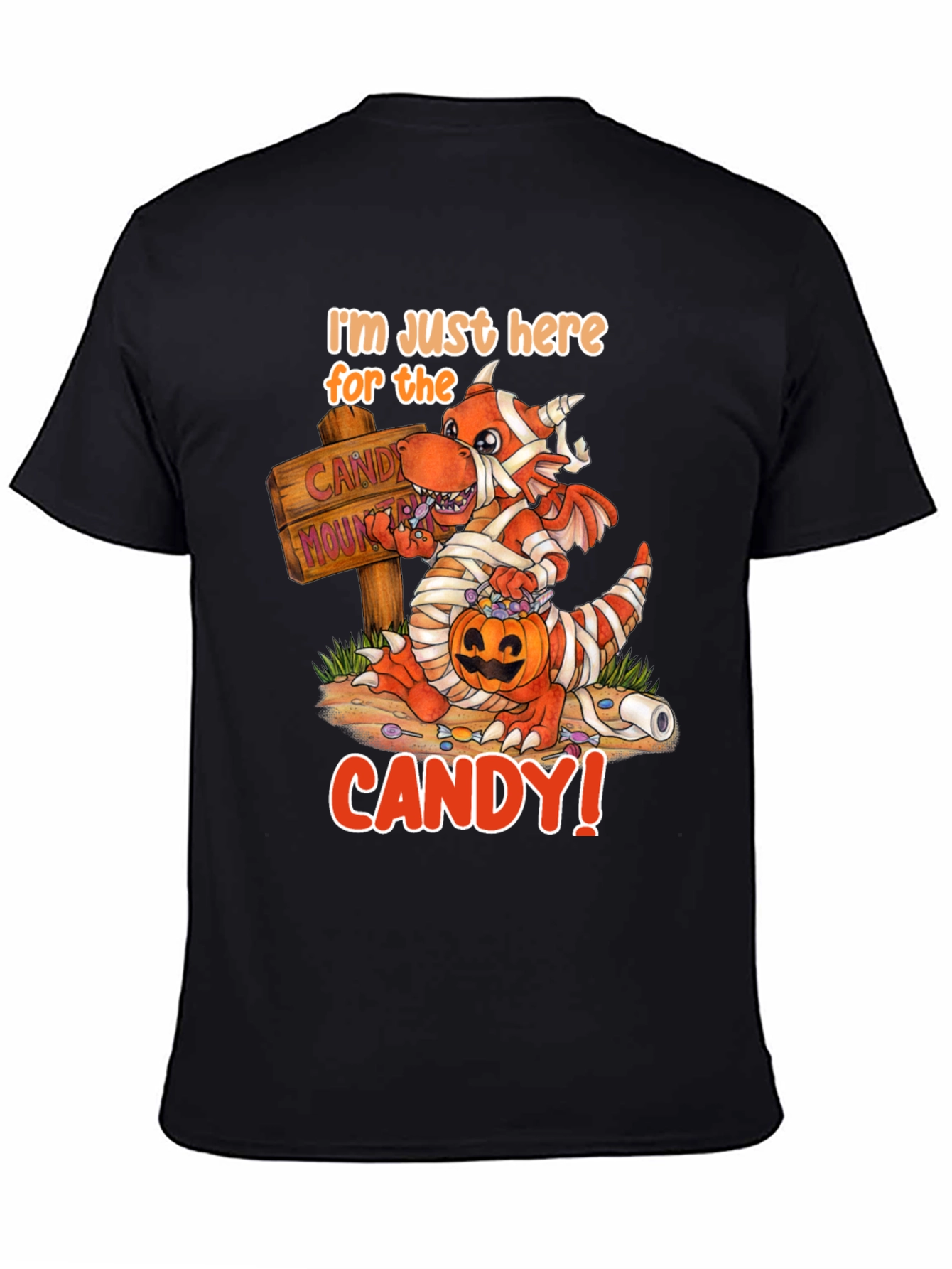 Halloween Mummy Dragon Candy T-Shirt