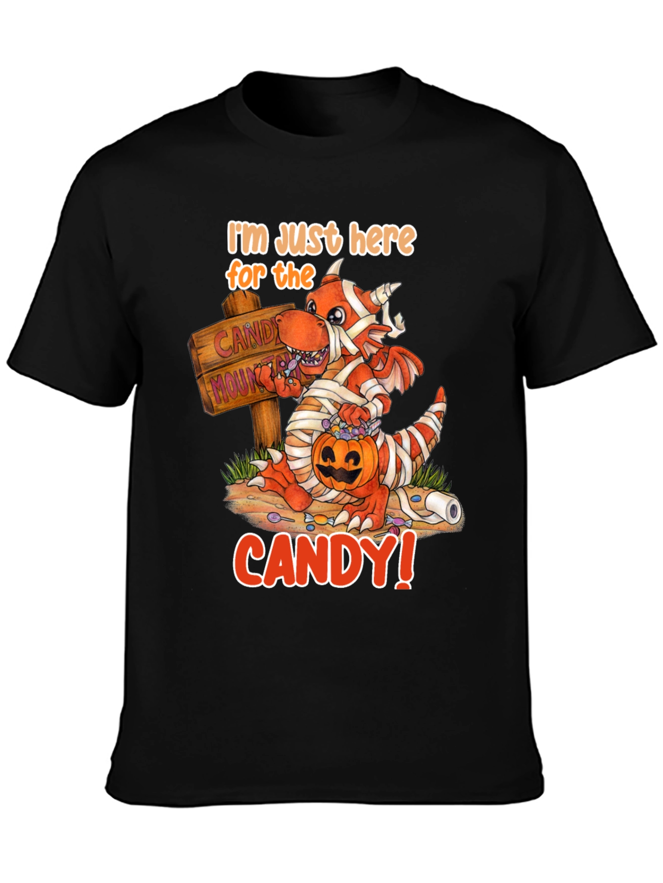 Halloween Mummy Dragon Candy T-Shirt