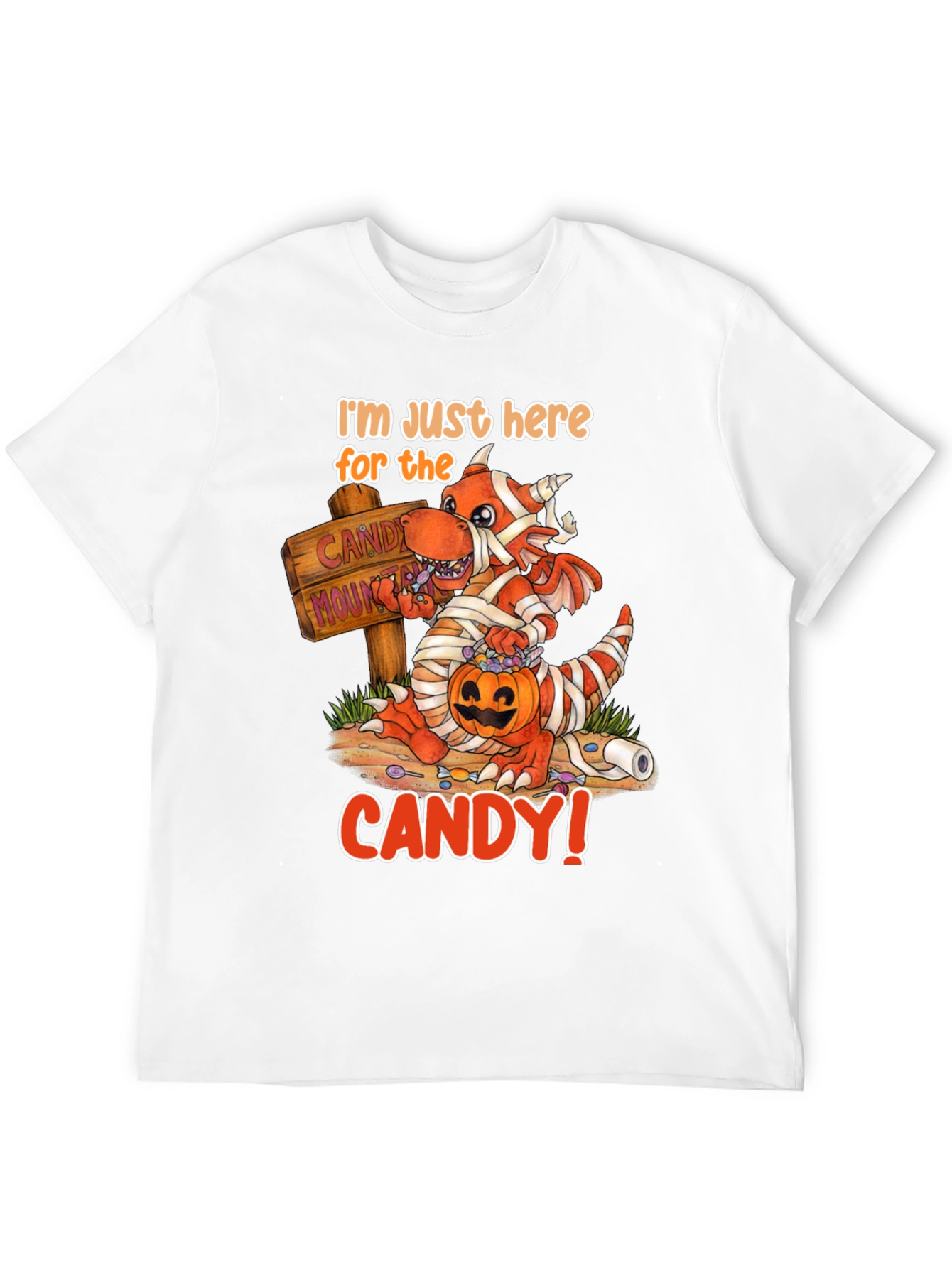 Halloween Mummy Dragon Candy T-Shirt