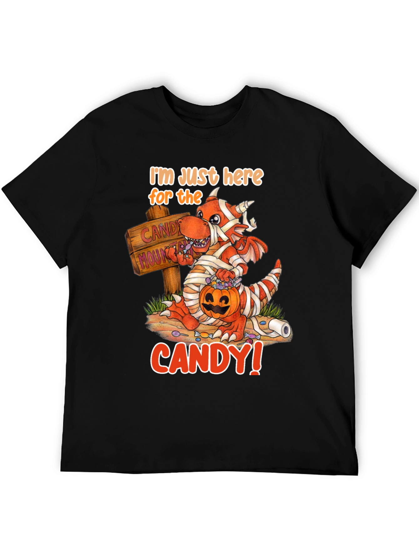 Halloween Mummy Dragon Candy T-Shirt