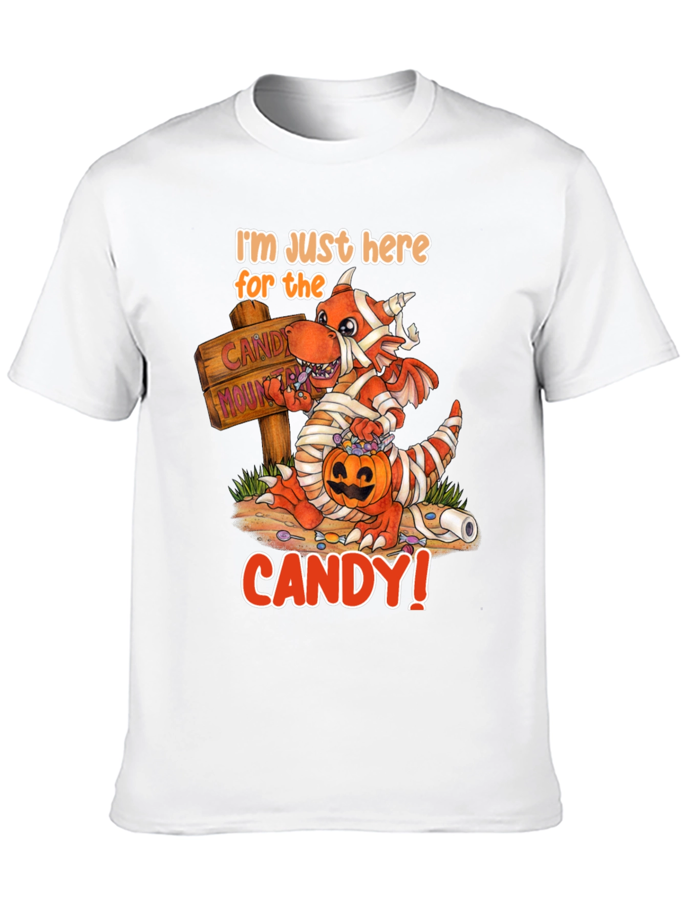 Halloween Mummy Dragon Candy T-Shirt
