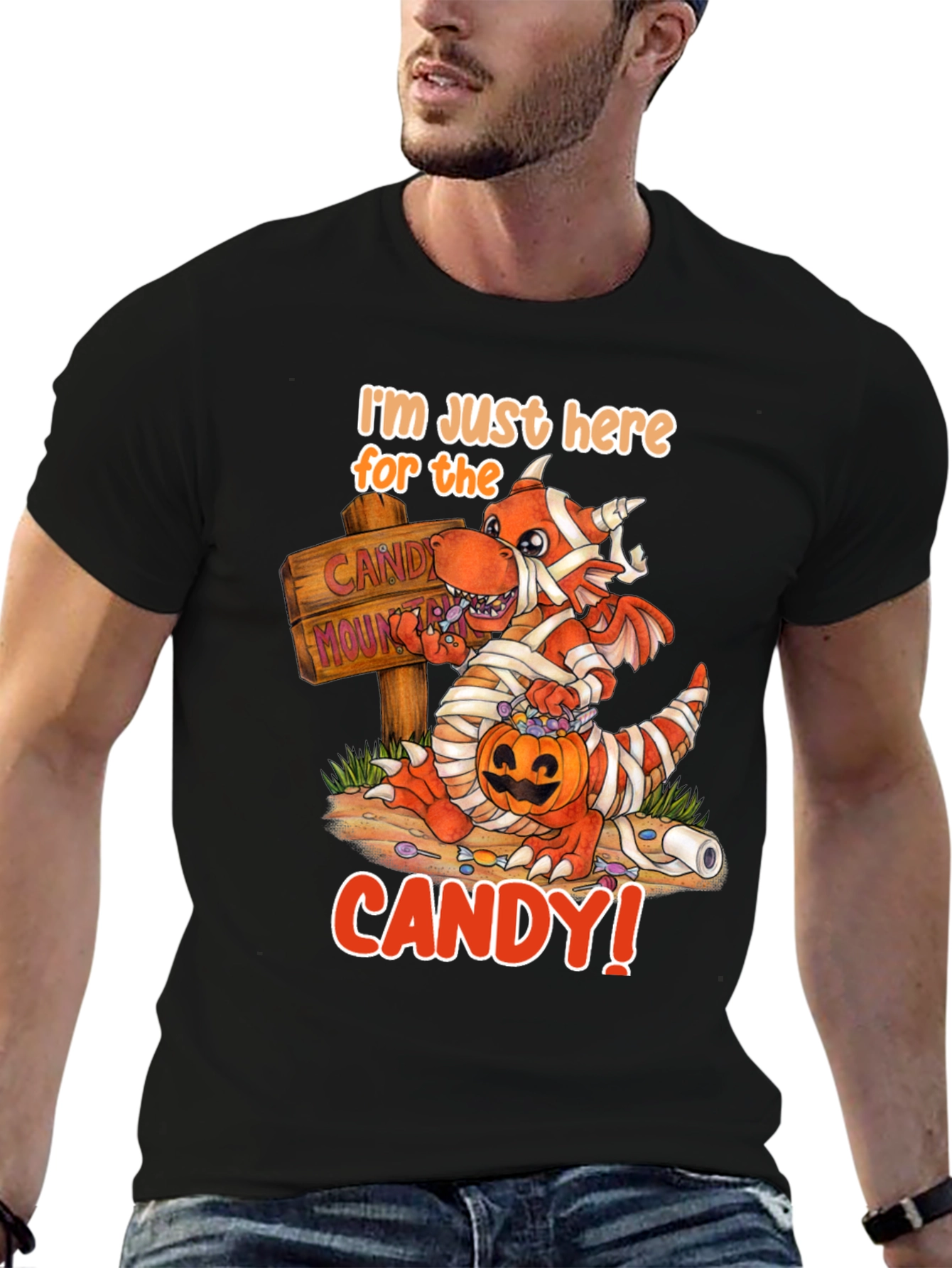 Halloween Mummy Dragon Candy T-Shirt