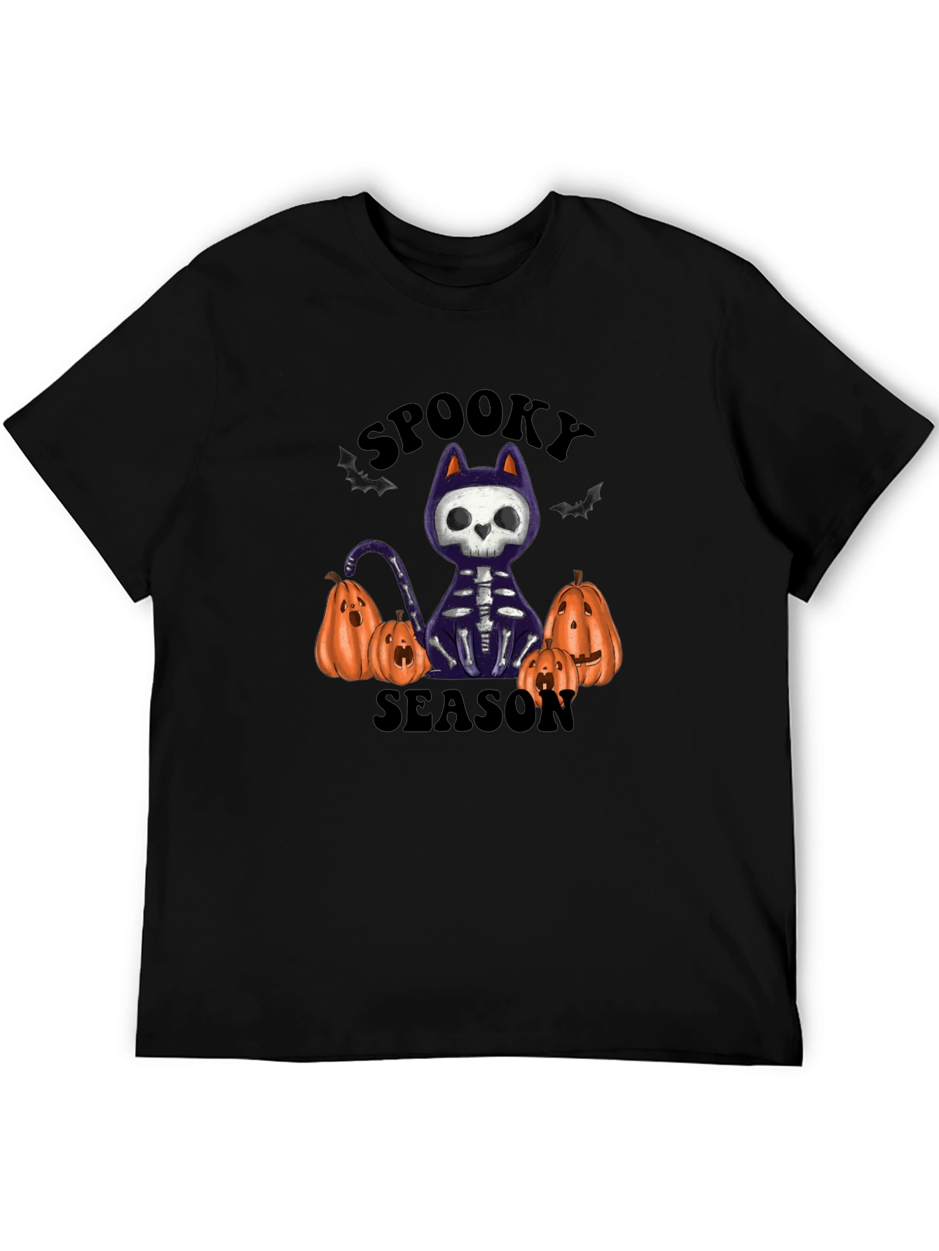 Spooky Season Skeleton Cat T-Shirt