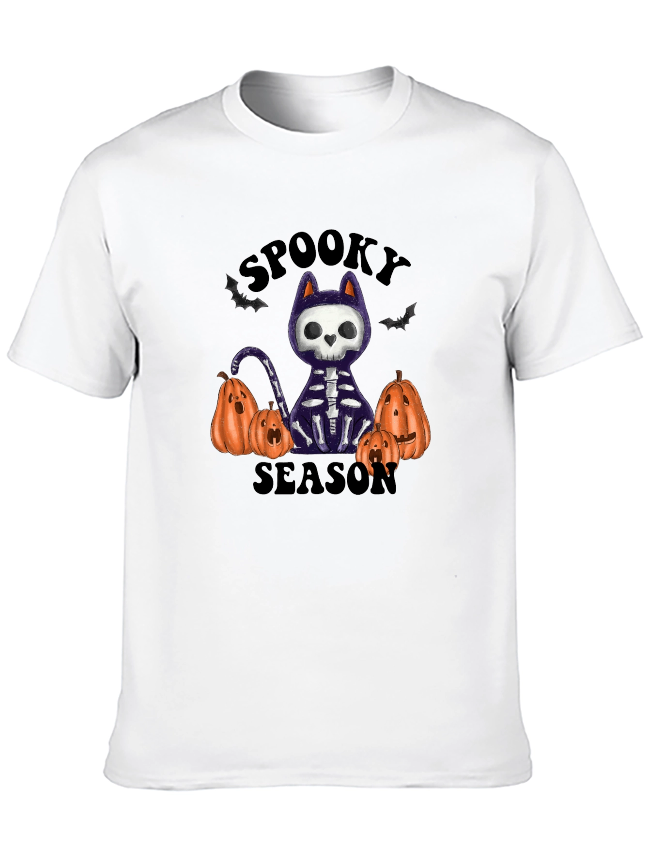Spooky Season Skeleton Cat T-Shirt