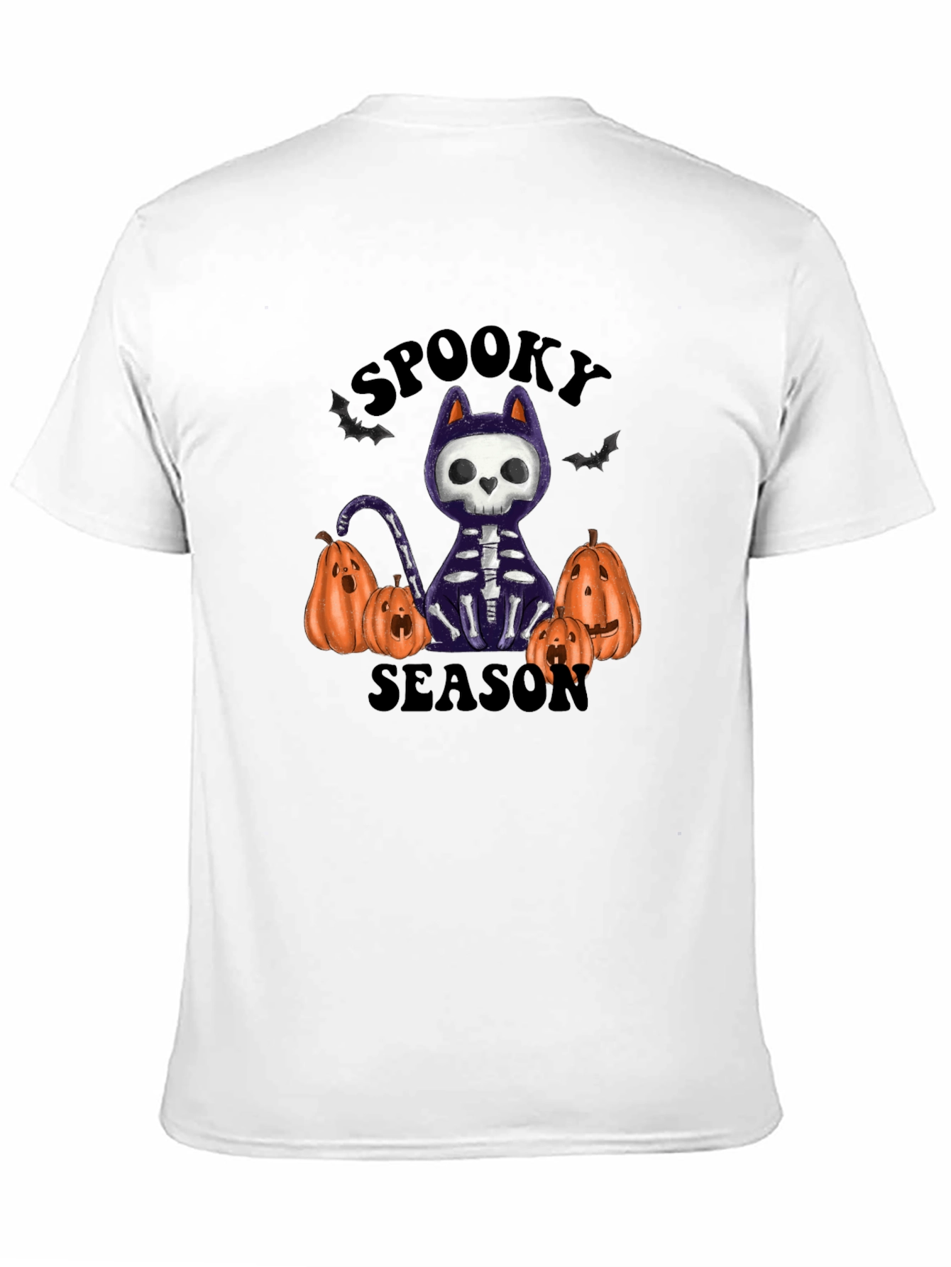 Spooky Season Skeleton Cat T-Shirt