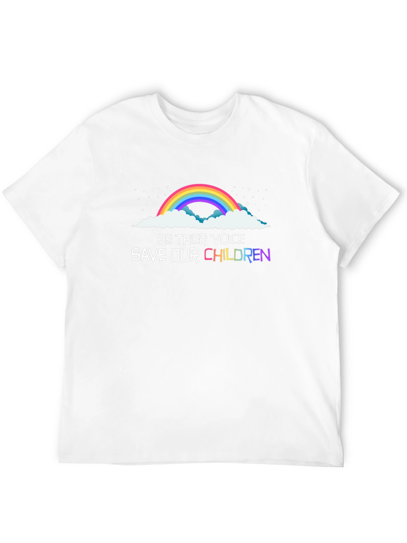 Be Their Voice Save Our Children Black T-Shirt