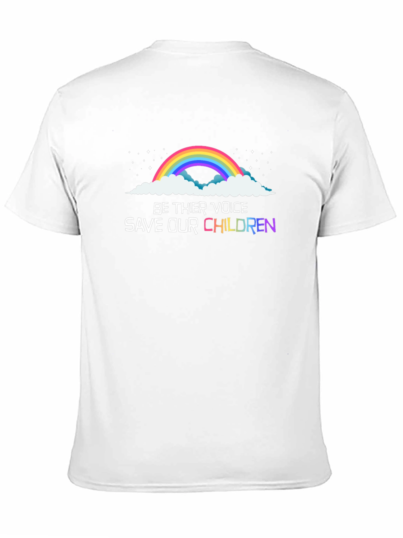 Be Their Voice Save Our Children Black T-Shirt