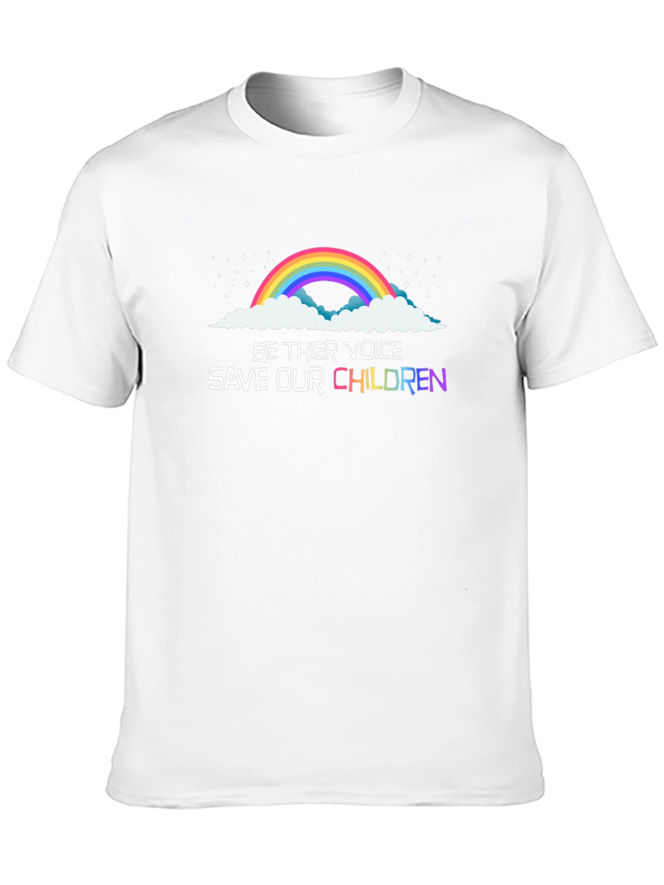 Be Their Voice Save Our Children Black T-Shirt