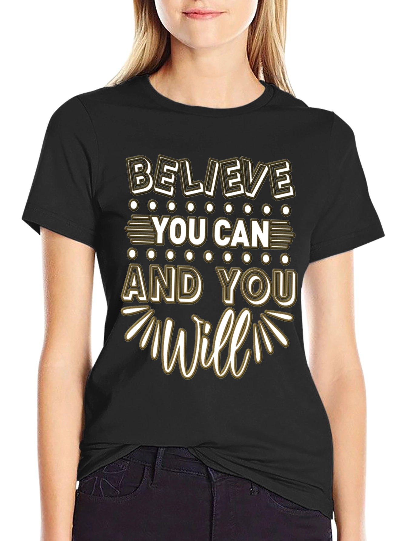 Believe You Can Graphic Tee - Motivation