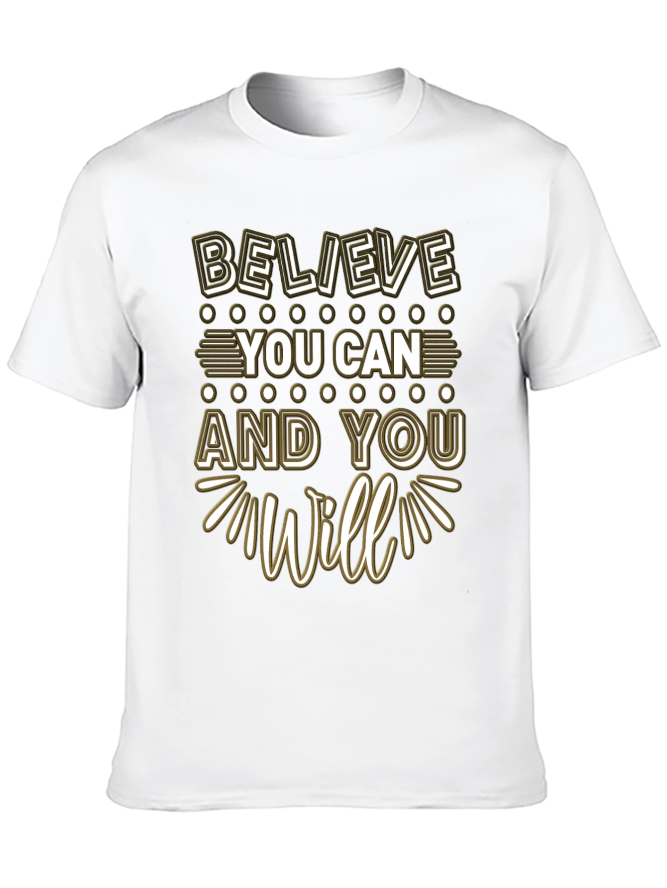 Believe You Can Graphic Tee - Motivation