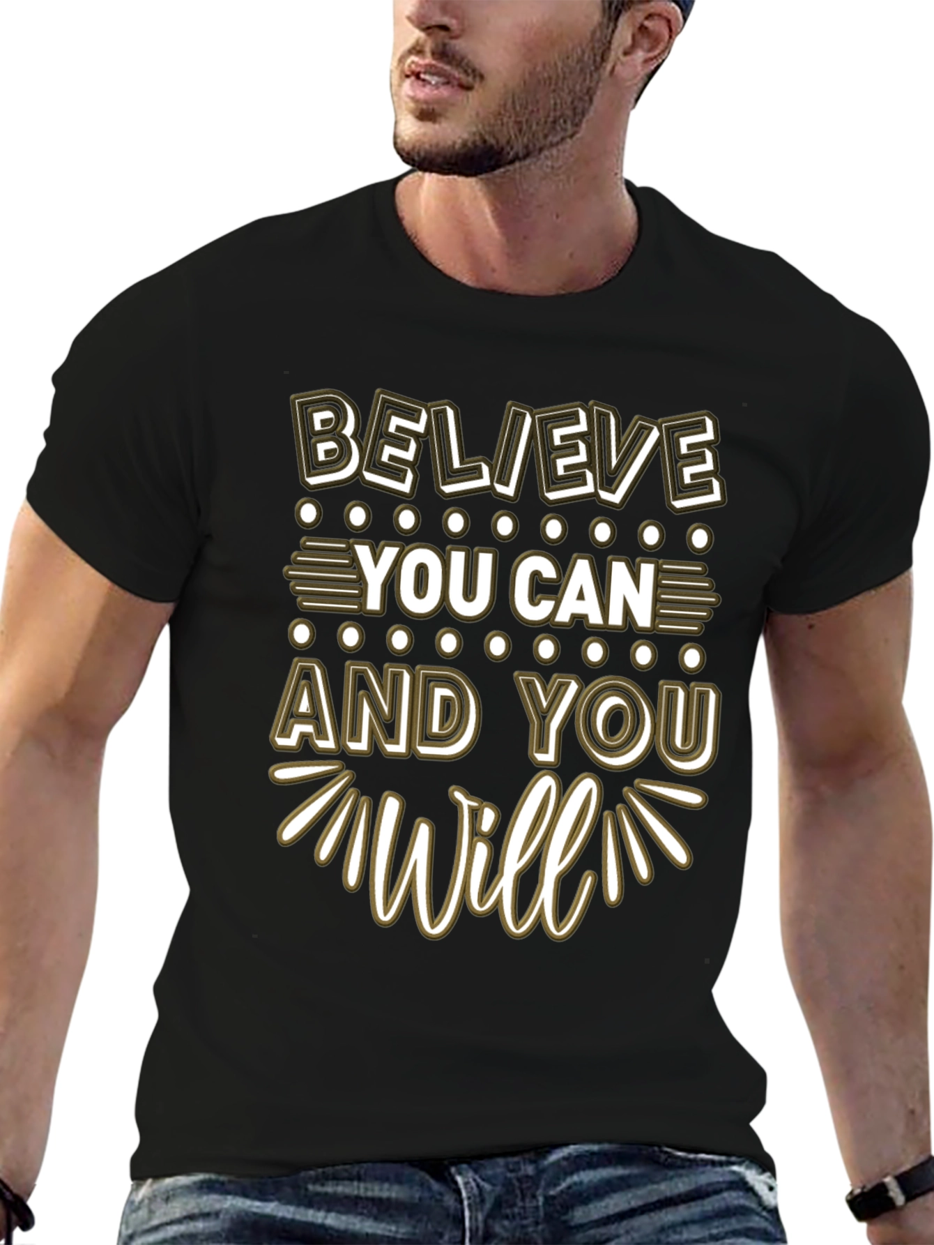 Believe You Can Graphic Tee - Motivation