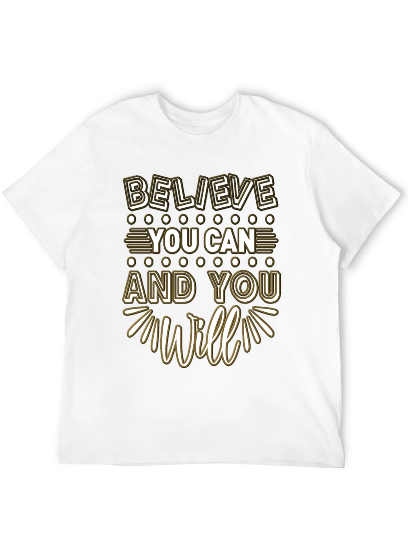 Believe You Can Graphic Tee - Motivation
