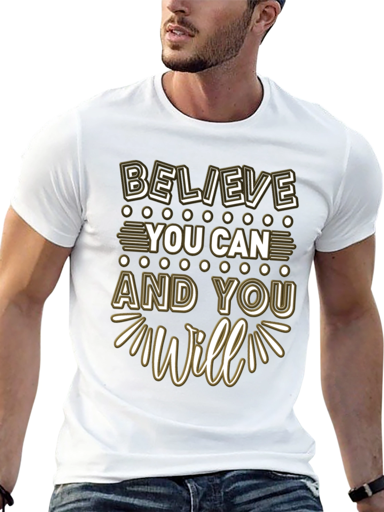 Believe You Can Graphic Tee - Motivation