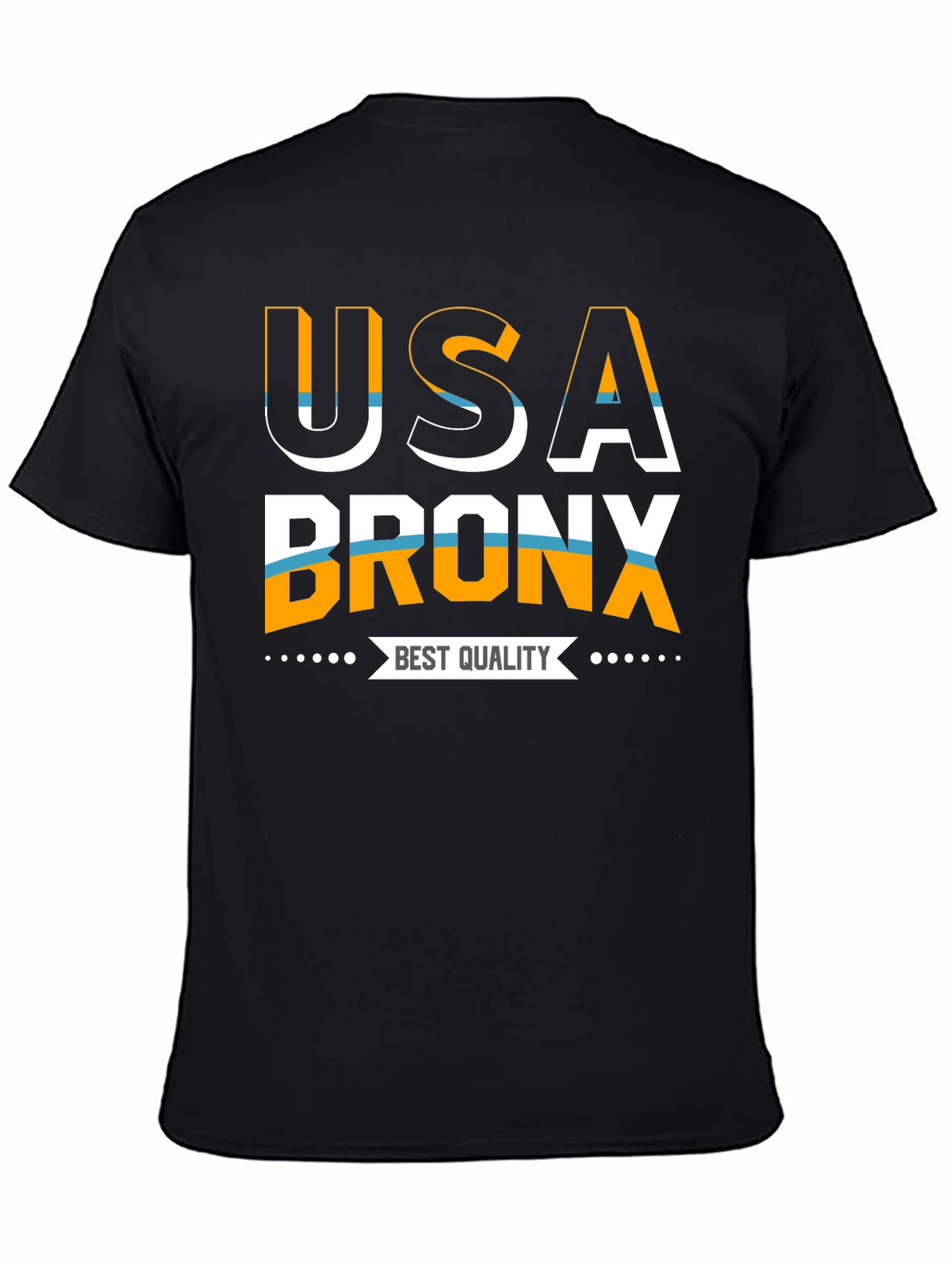 USA Bronx Best Quality Black T-Shirt