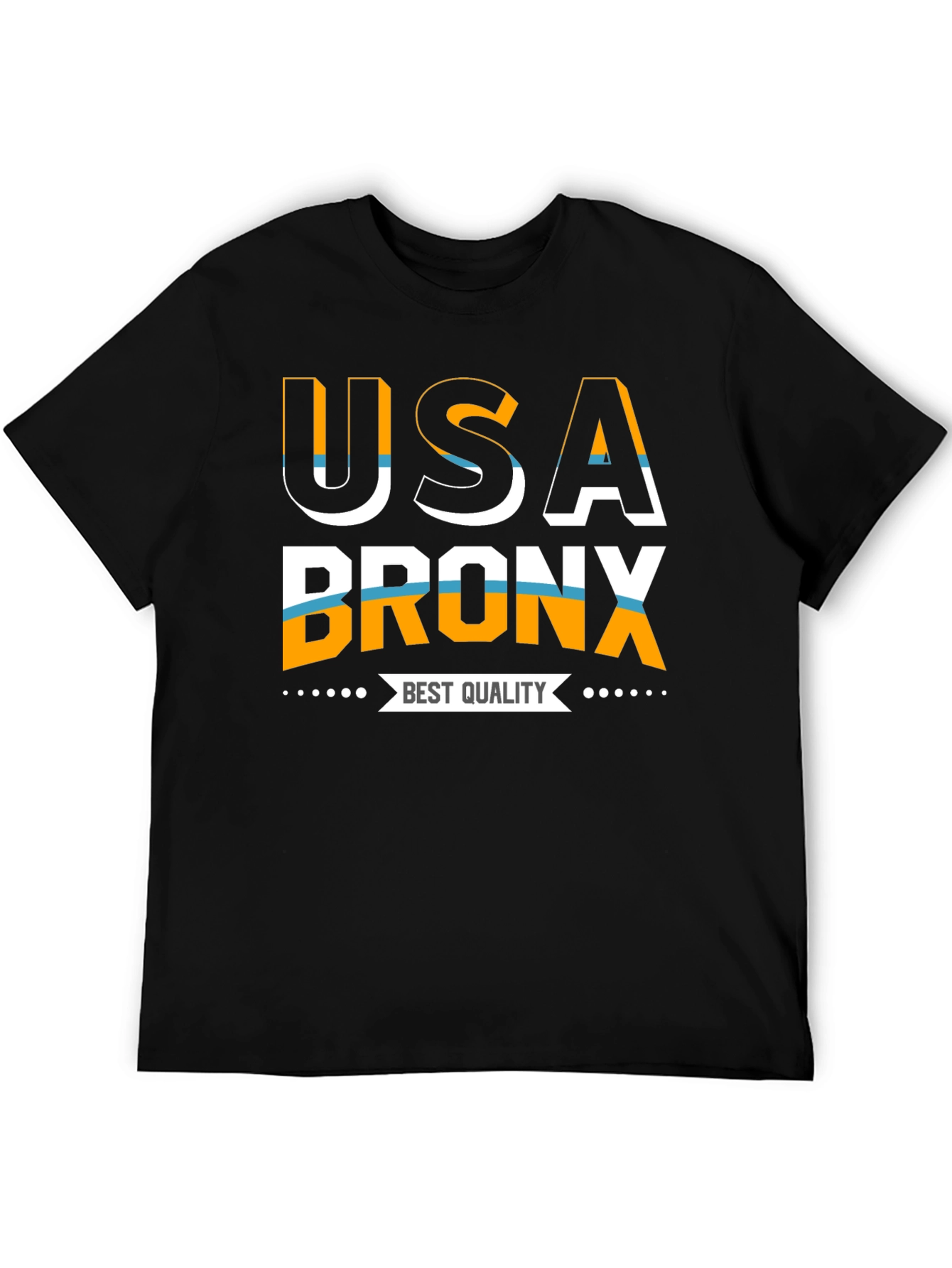 USA Bronx Best Quality Black T-Shirt