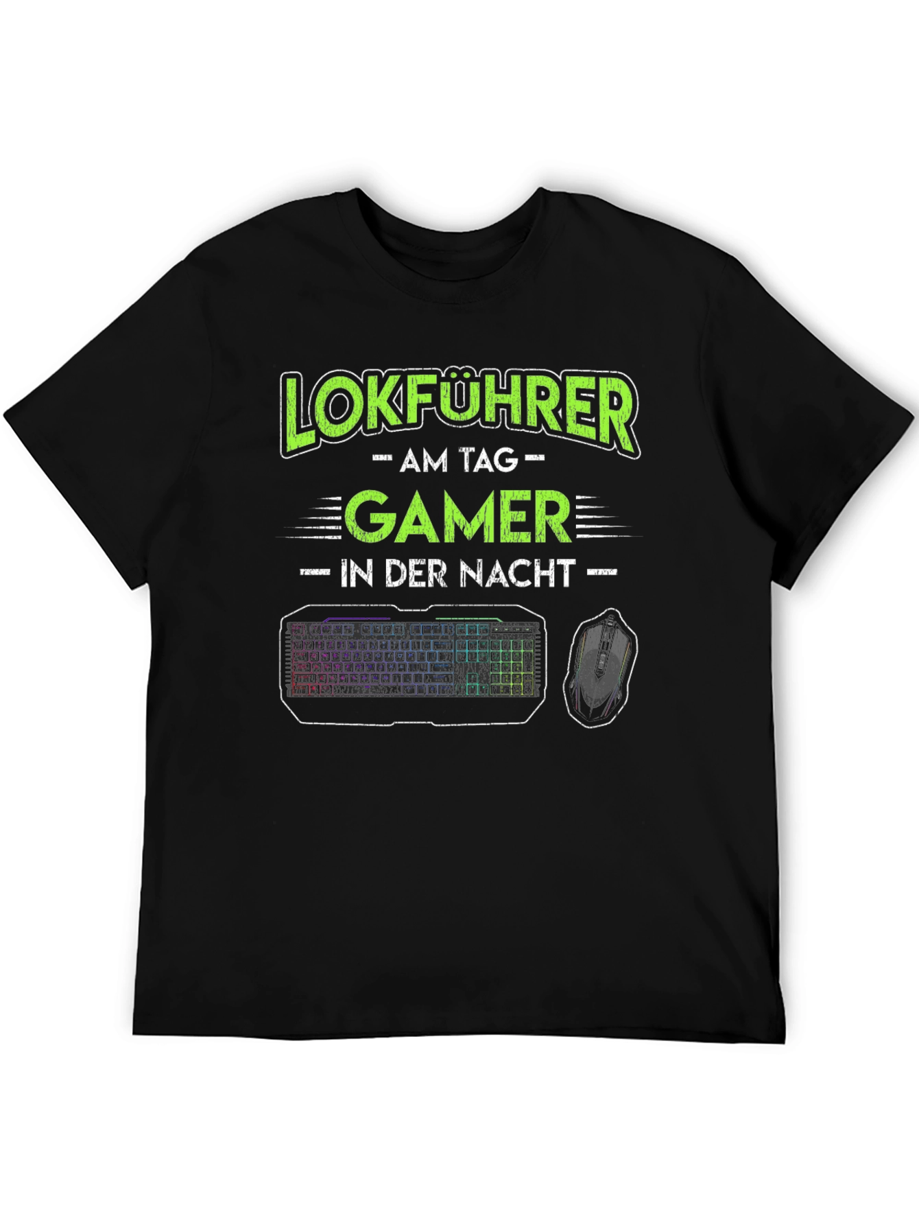 Lokführer Gamer T-Shirt - Train Driver Gaming Tee