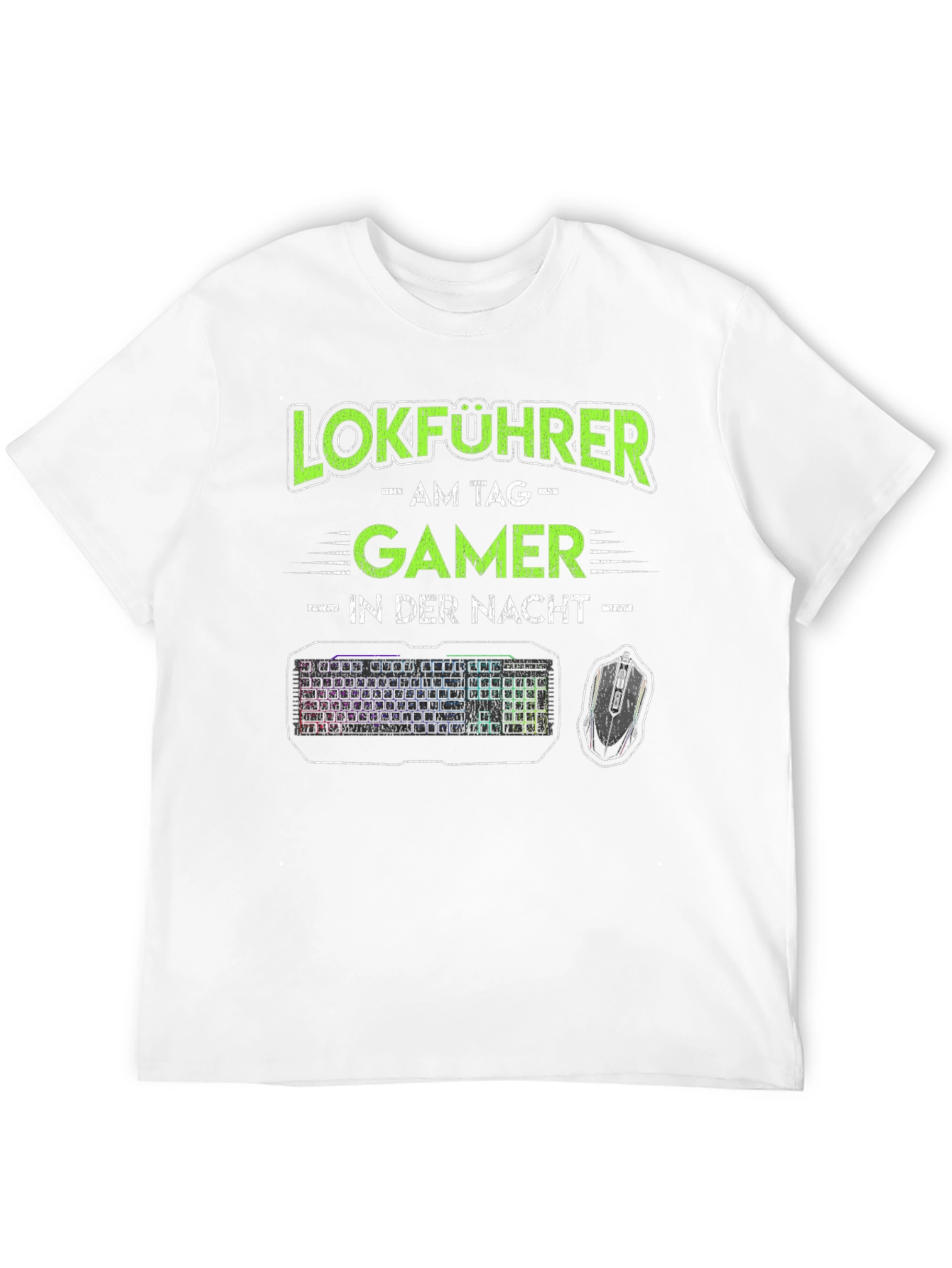 Lokführer Gamer T-Shirt - Train Driver Gaming Tee