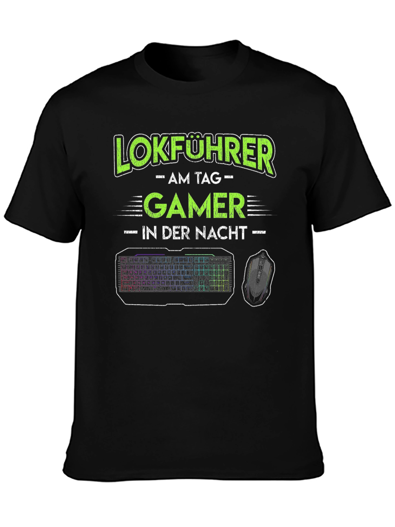 Lokführer Gamer T-Shirt - Train Driver Gaming Tee
