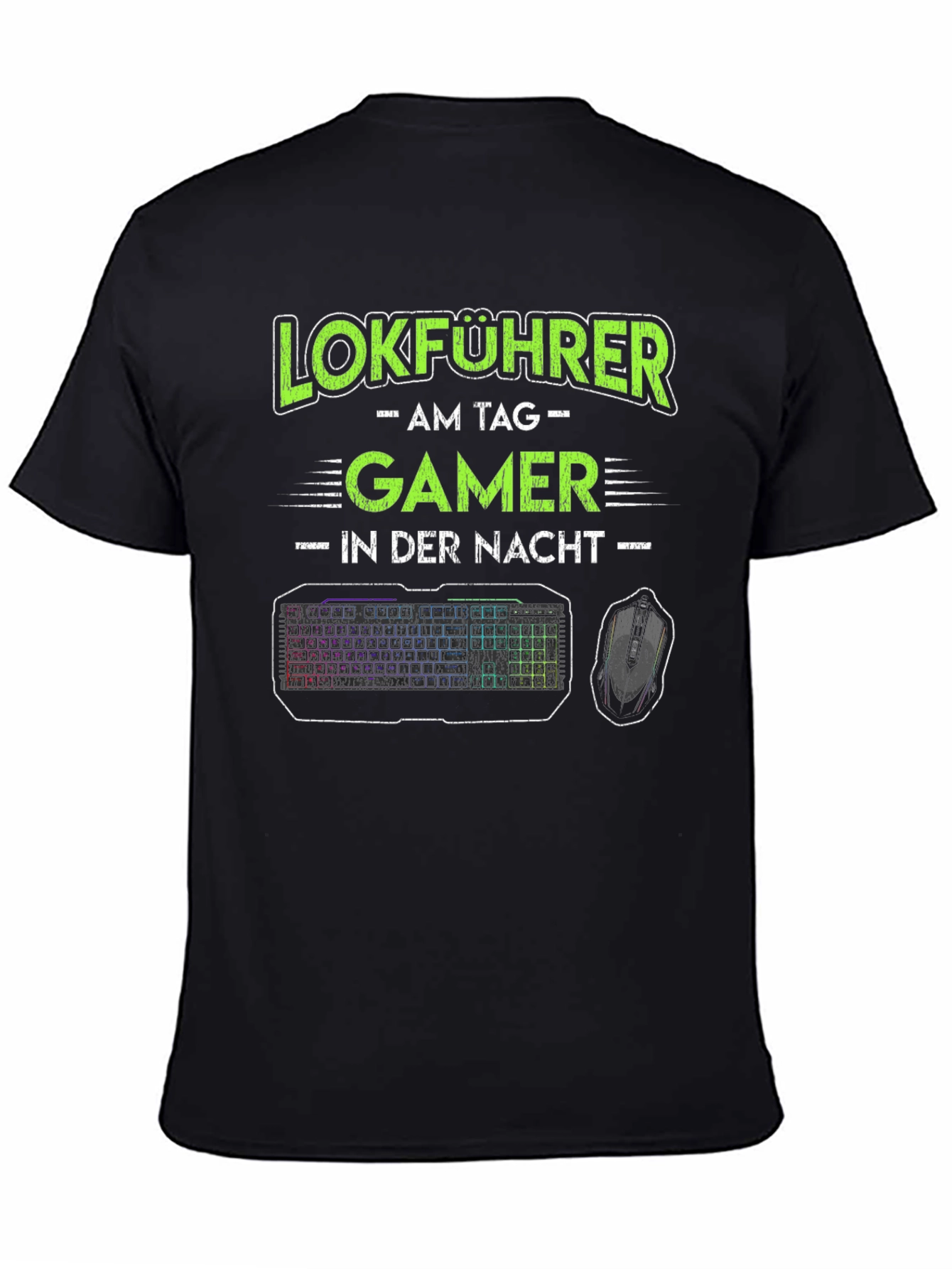 Lokführer Gamer T-Shirt - Train Driver Gaming Tee