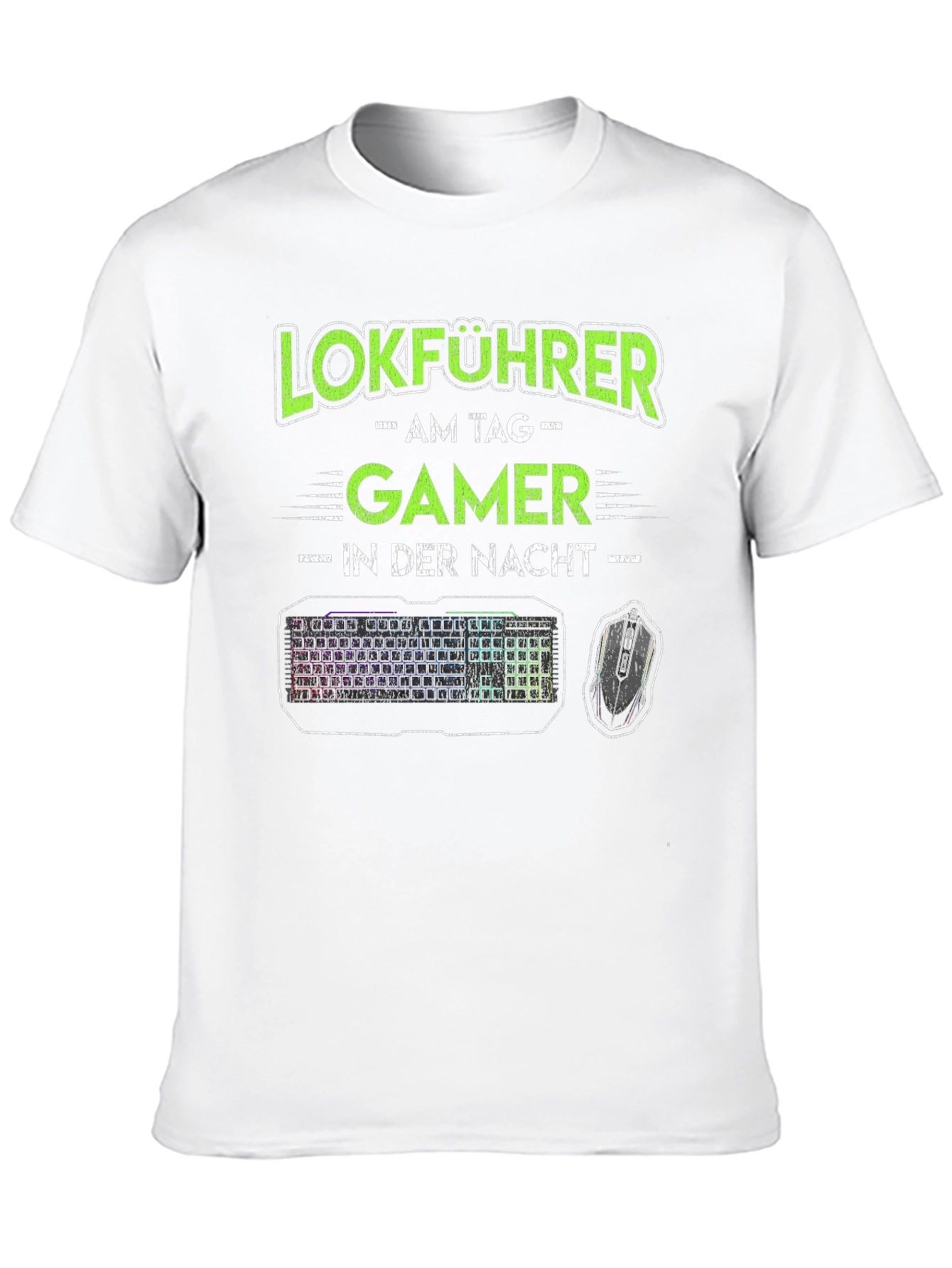 Lokführer Gamer T-Shirt - Train Driver Gaming Tee