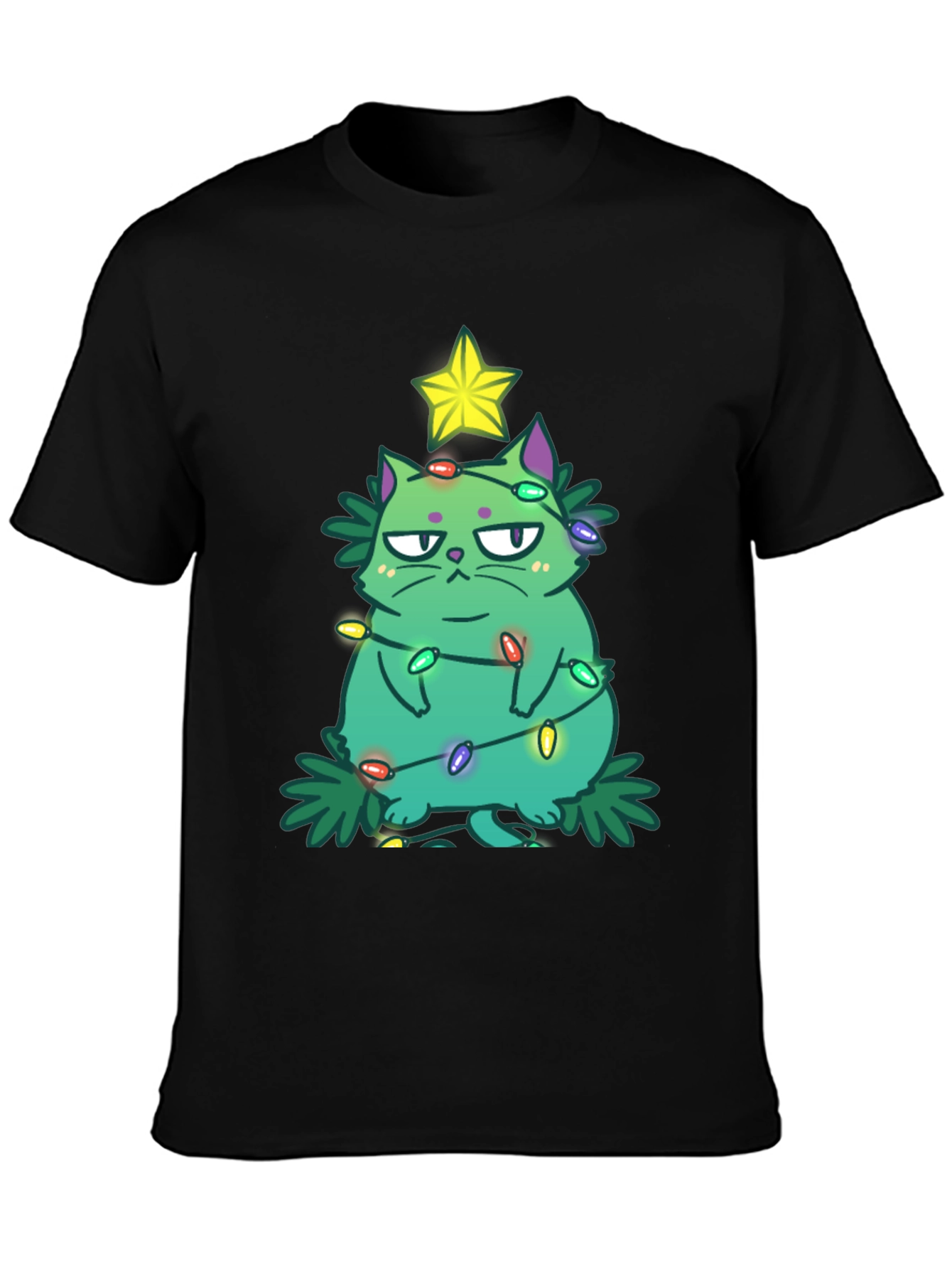 Grumpy Christmas Cat T-Shirt