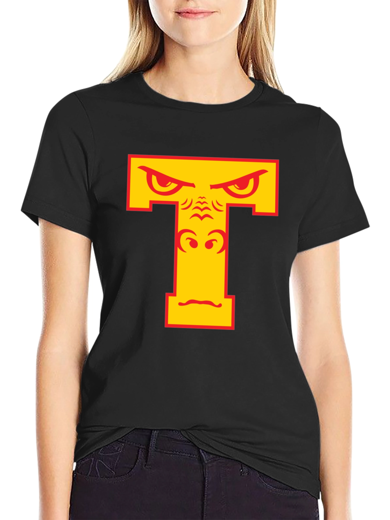 Angry Gorilla T Graphic Black T-Shirt