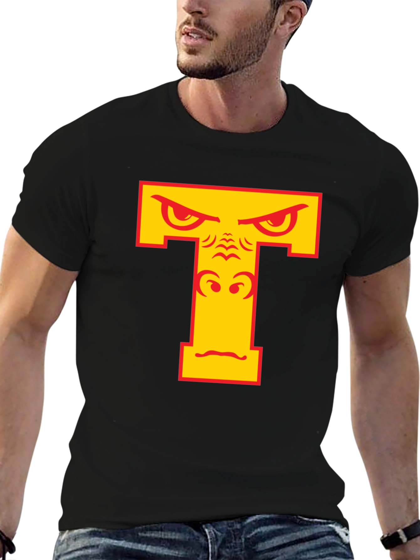 Angry Gorilla T Graphic Black T-Shirt
