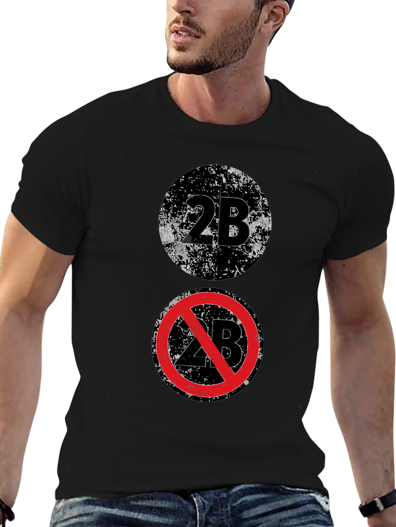 2B T-Shirt - Graphic Print Cotton Tee