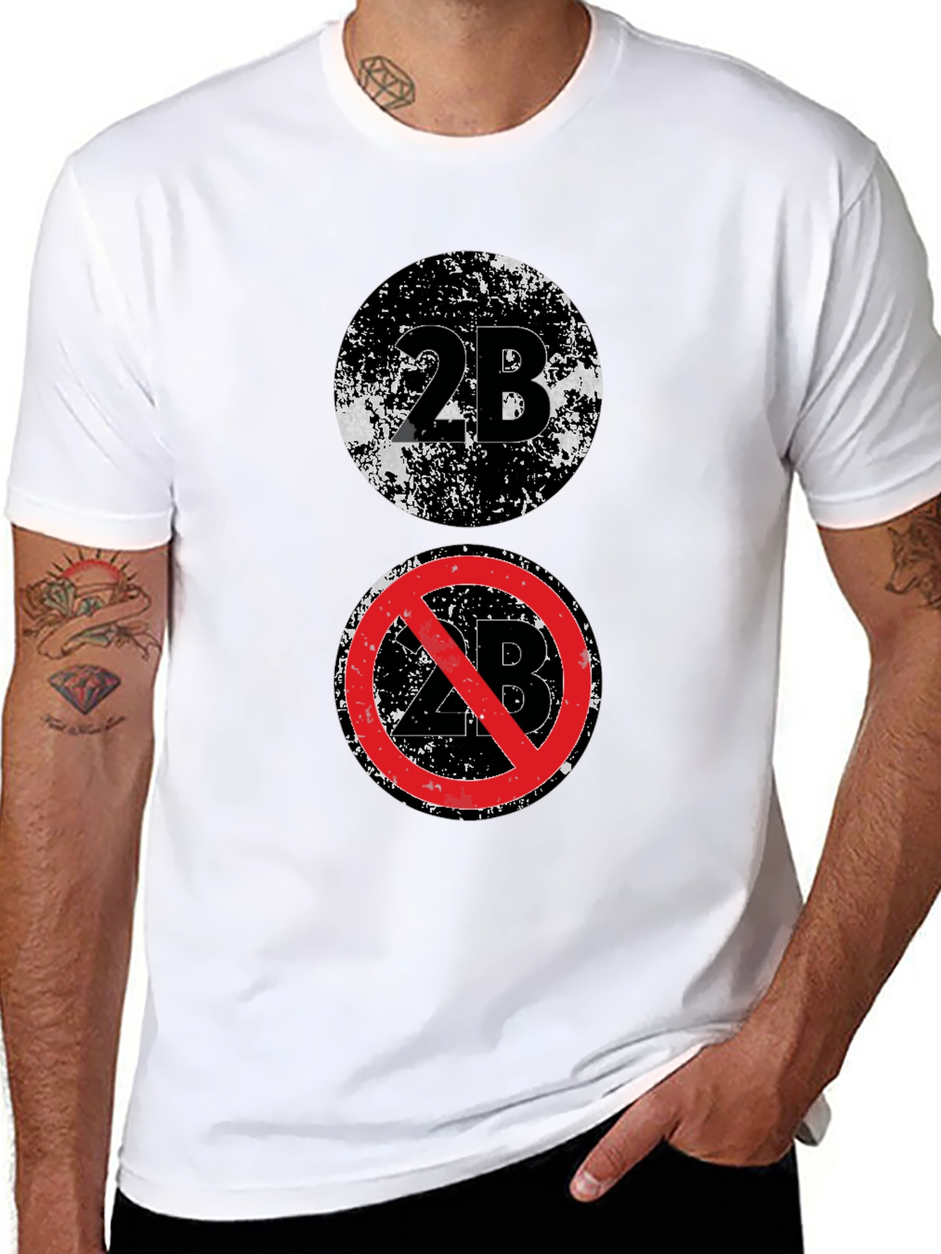 2B T-Shirt - Graphic Print Cotton Tee