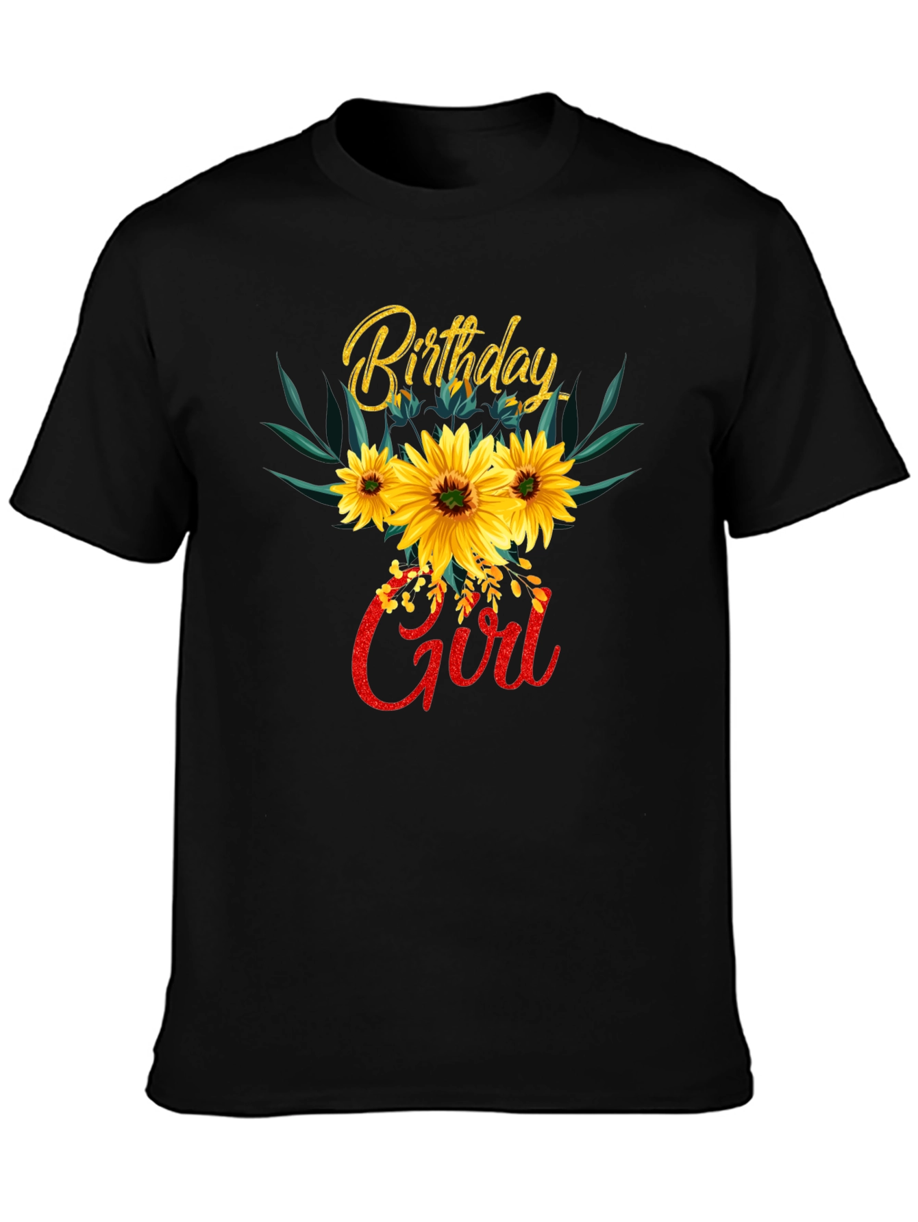 Birthday Girl Sunflower T-Shirt