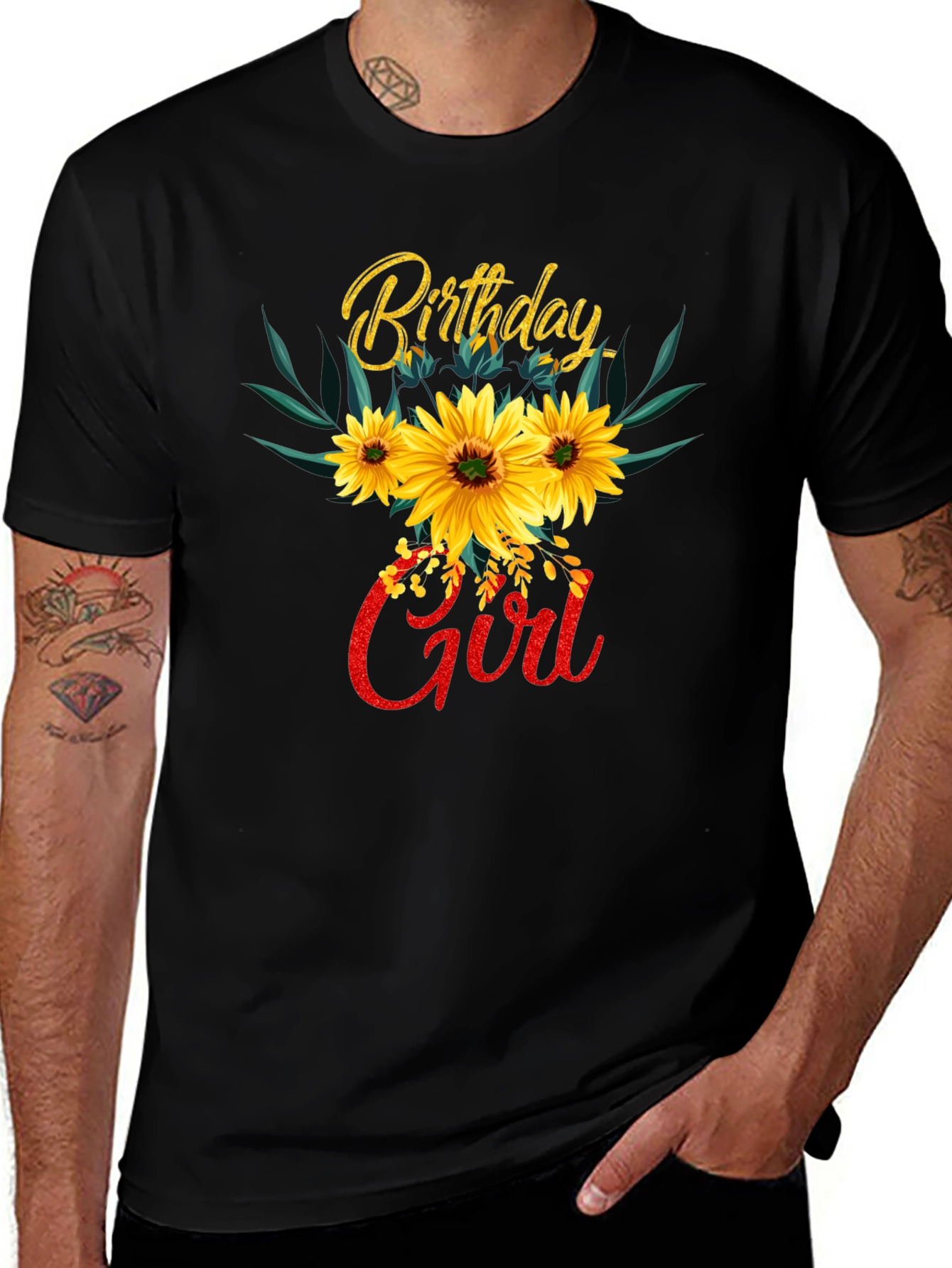 Birthday Girl Sunflower T-Shirt