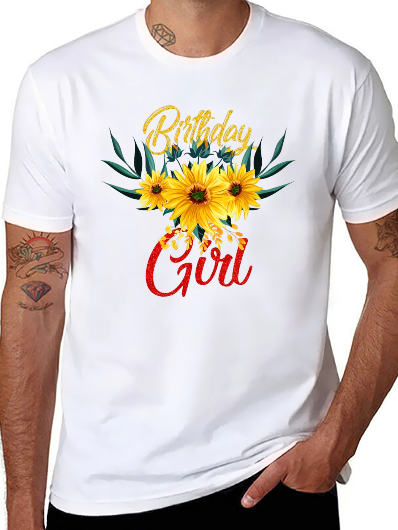 Birthday Girl Sunflower T-Shirt