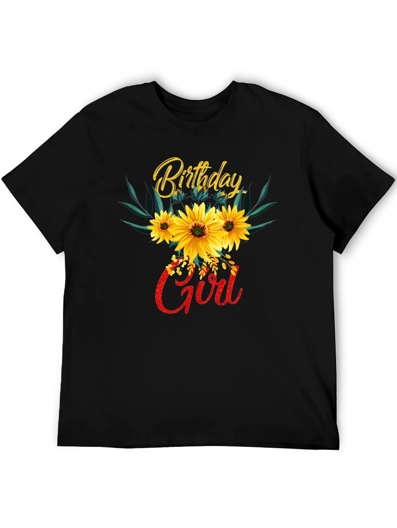 Birthday Girl Sunflower T-Shirt