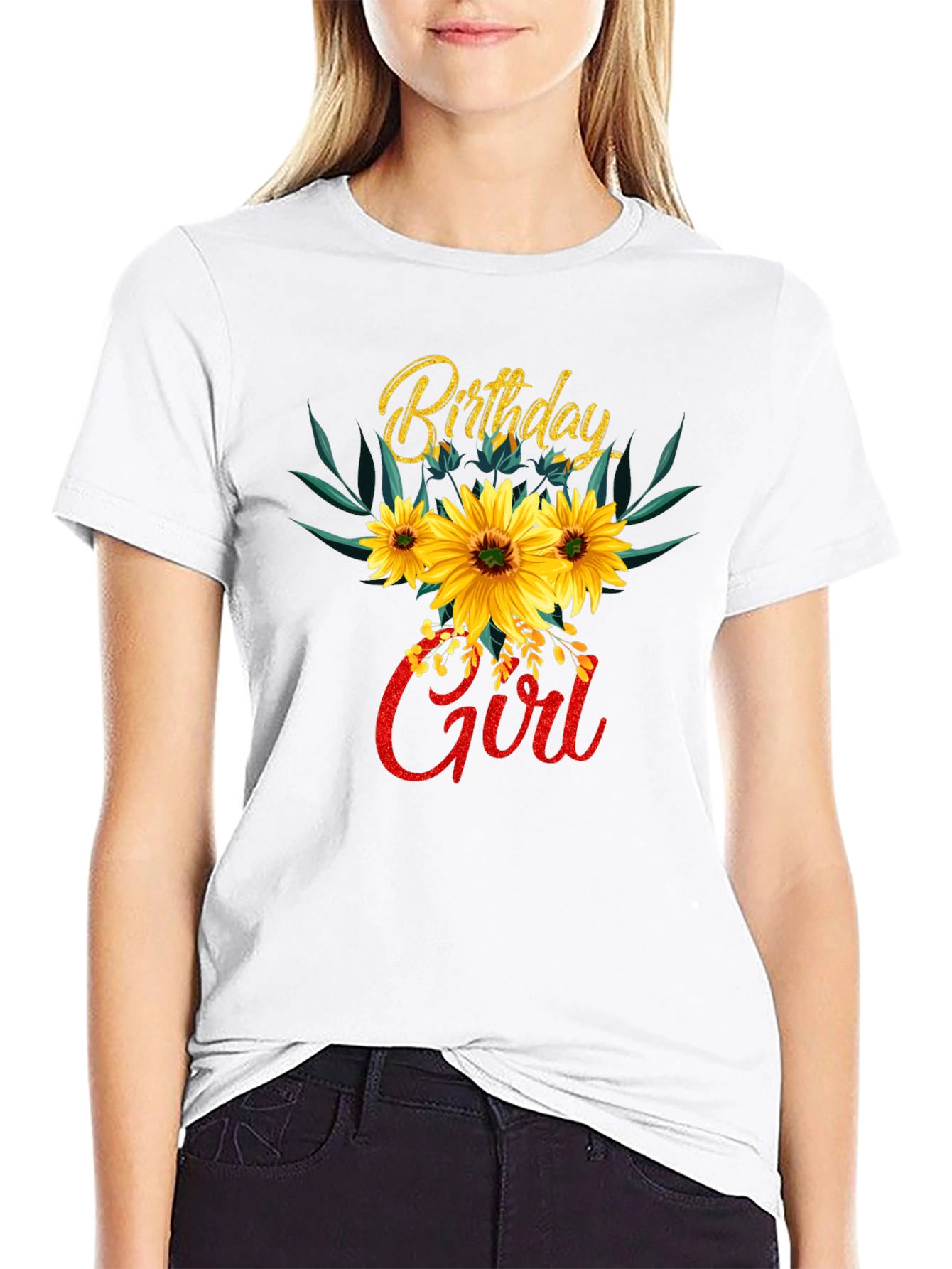 Birthday Girl Sunflower T-Shirt