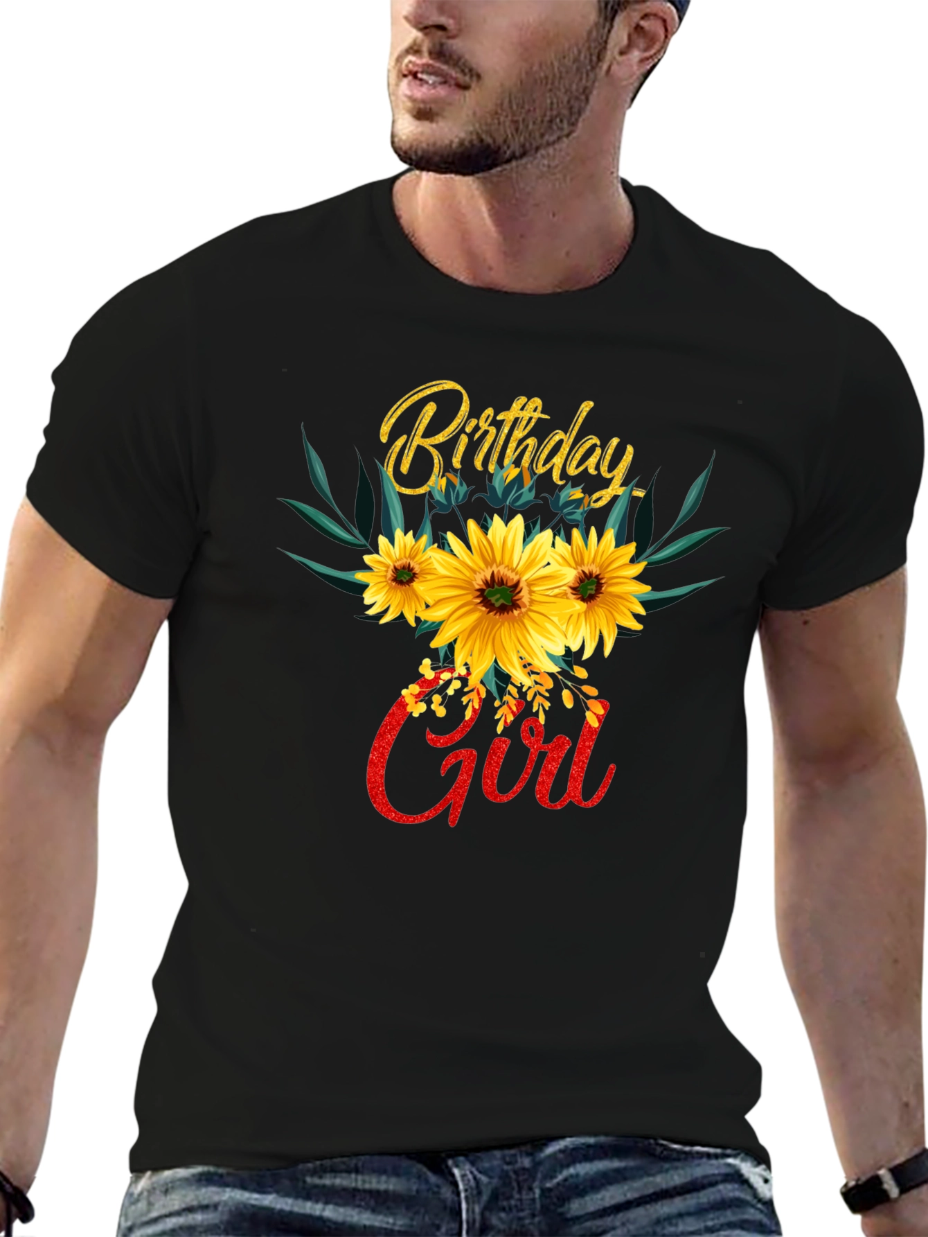 Birthday Girl Sunflower T-Shirt