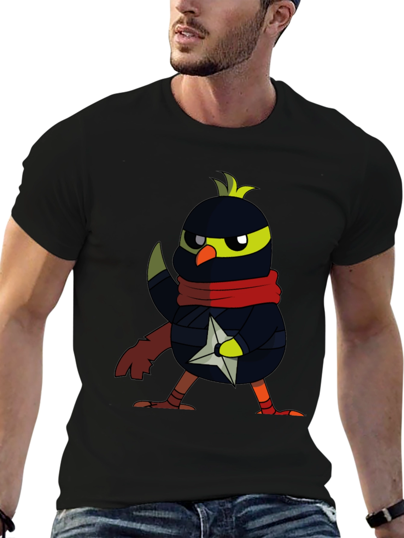 Ninja Chick T-Shirt - Black Cotton Blend
