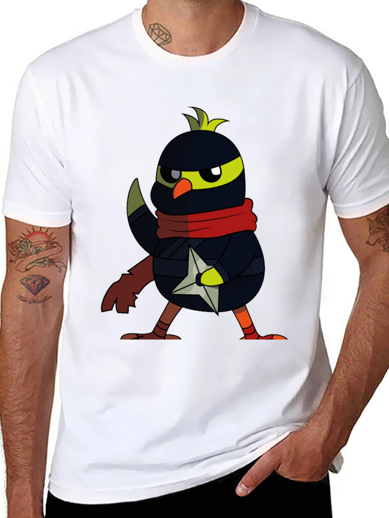 Ninja Chick T-Shirt - Black Cotton Blend