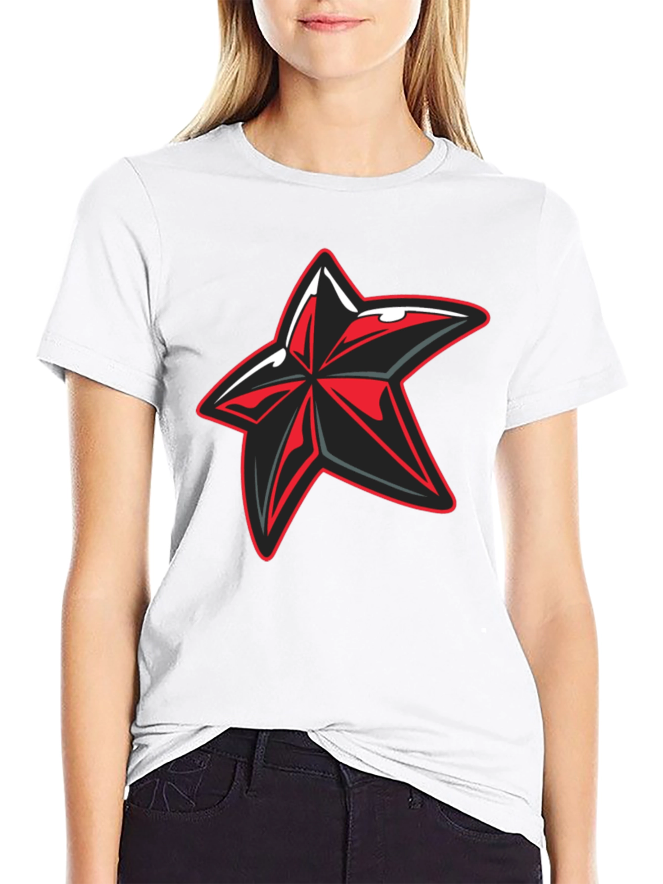 Edgy Graphic Star T-Shirt