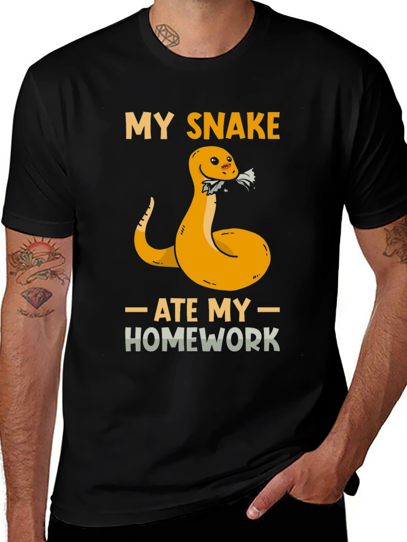 My Snake Ate My Homework Graphic T-Shirt