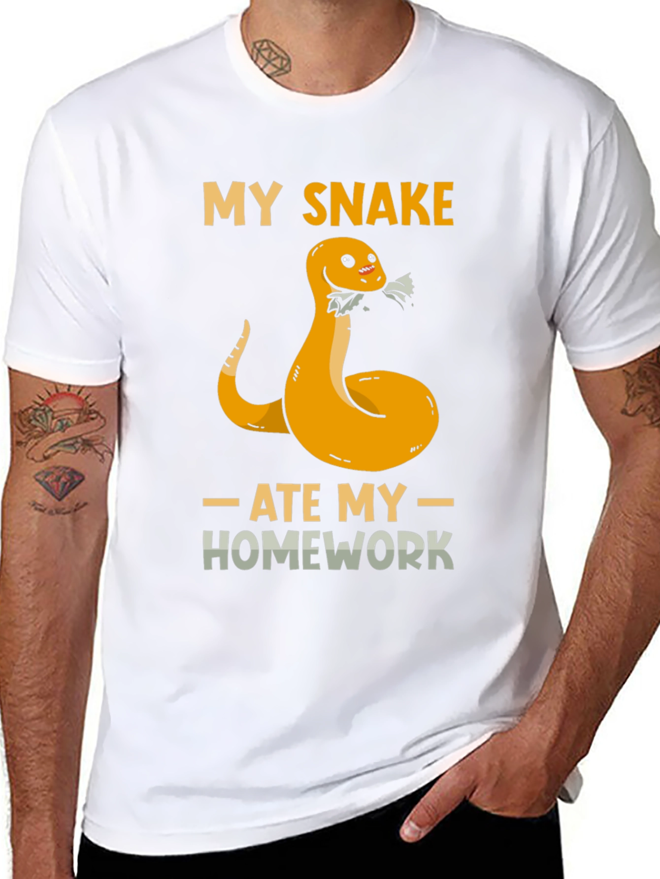 My Snake Ate My Homework Graphic T-Shirt