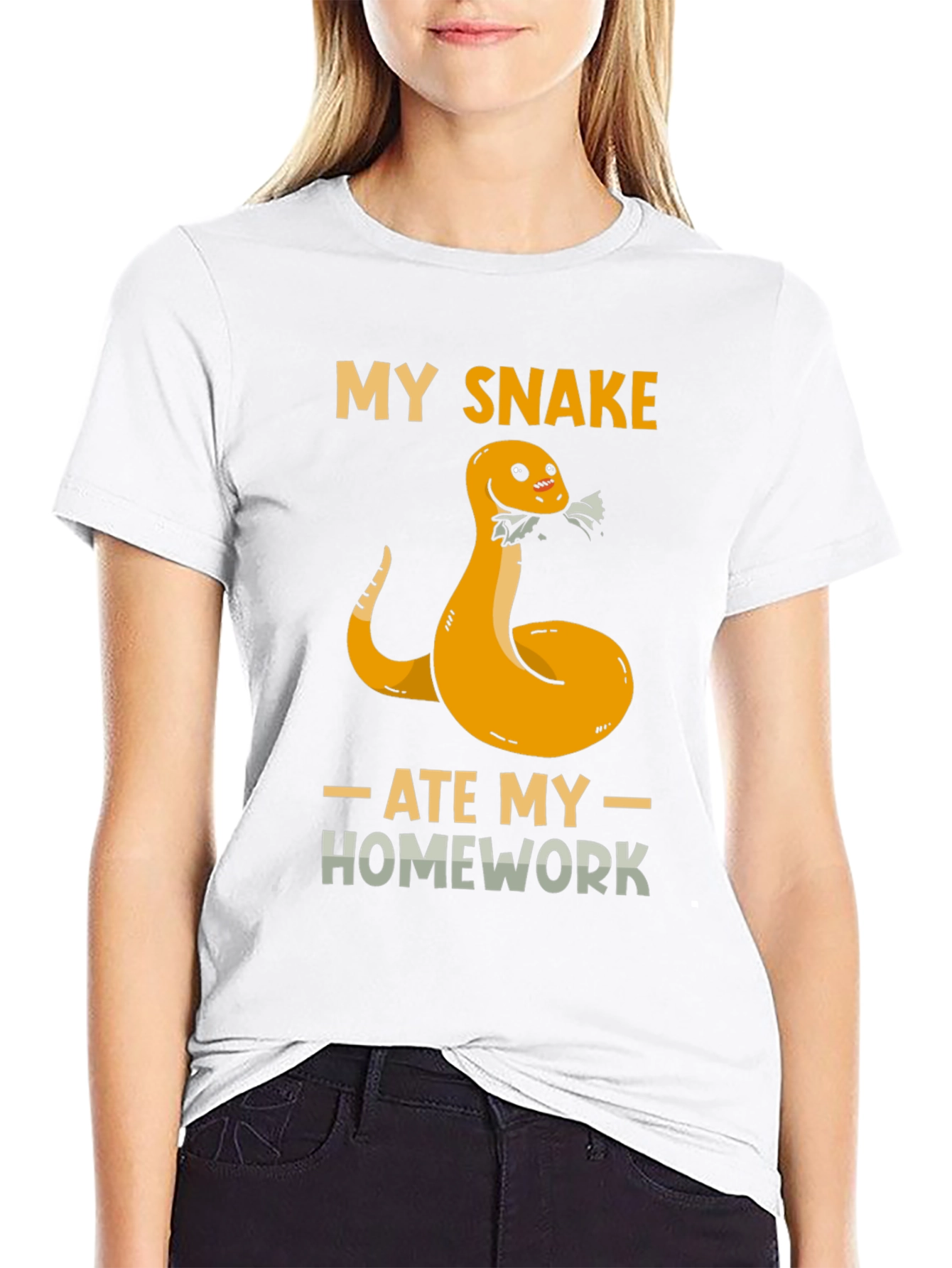 My Snake Ate My Homework Graphic T-Shirt