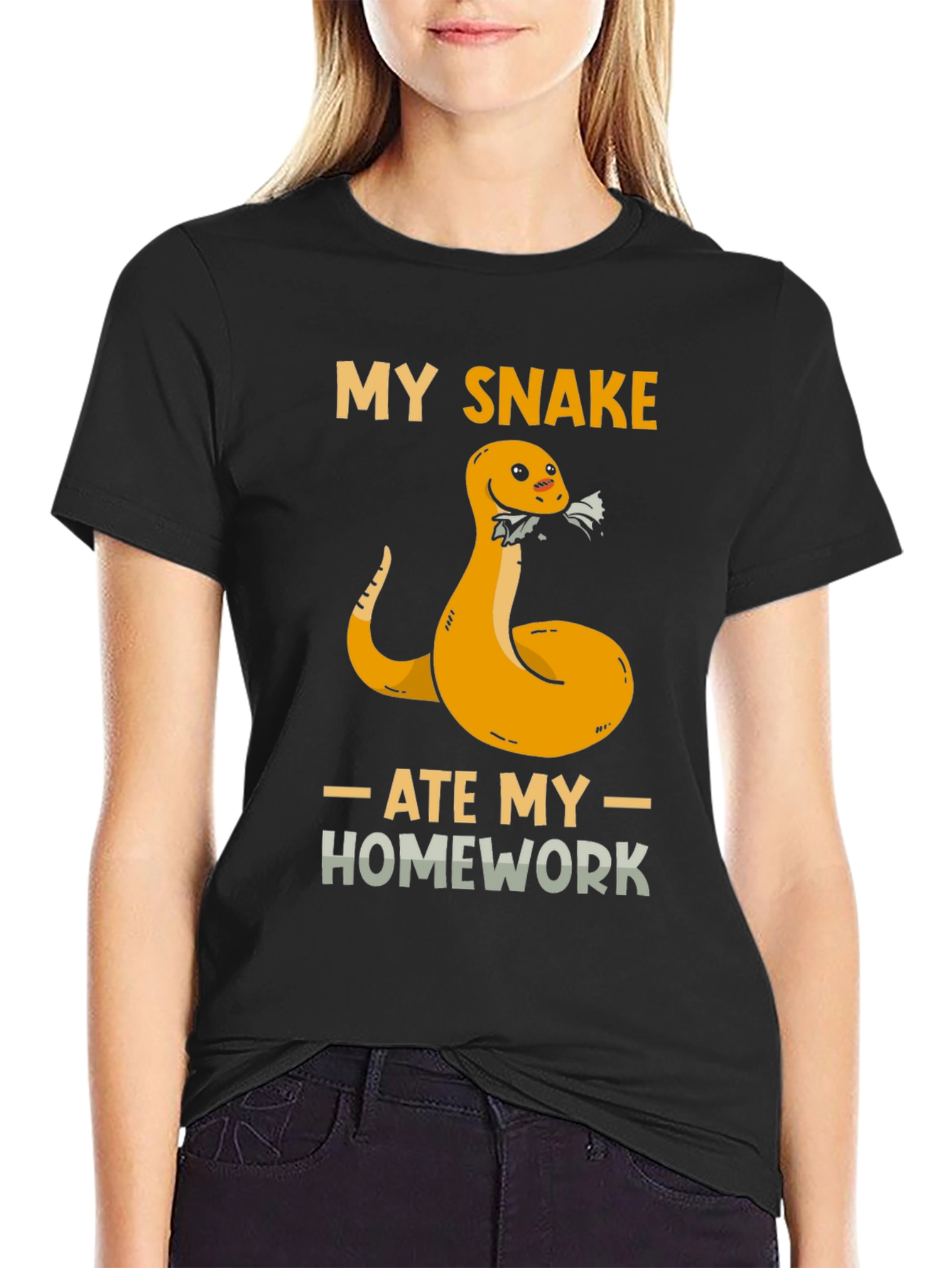 My Snake Ate My Homework Graphic T-Shirt