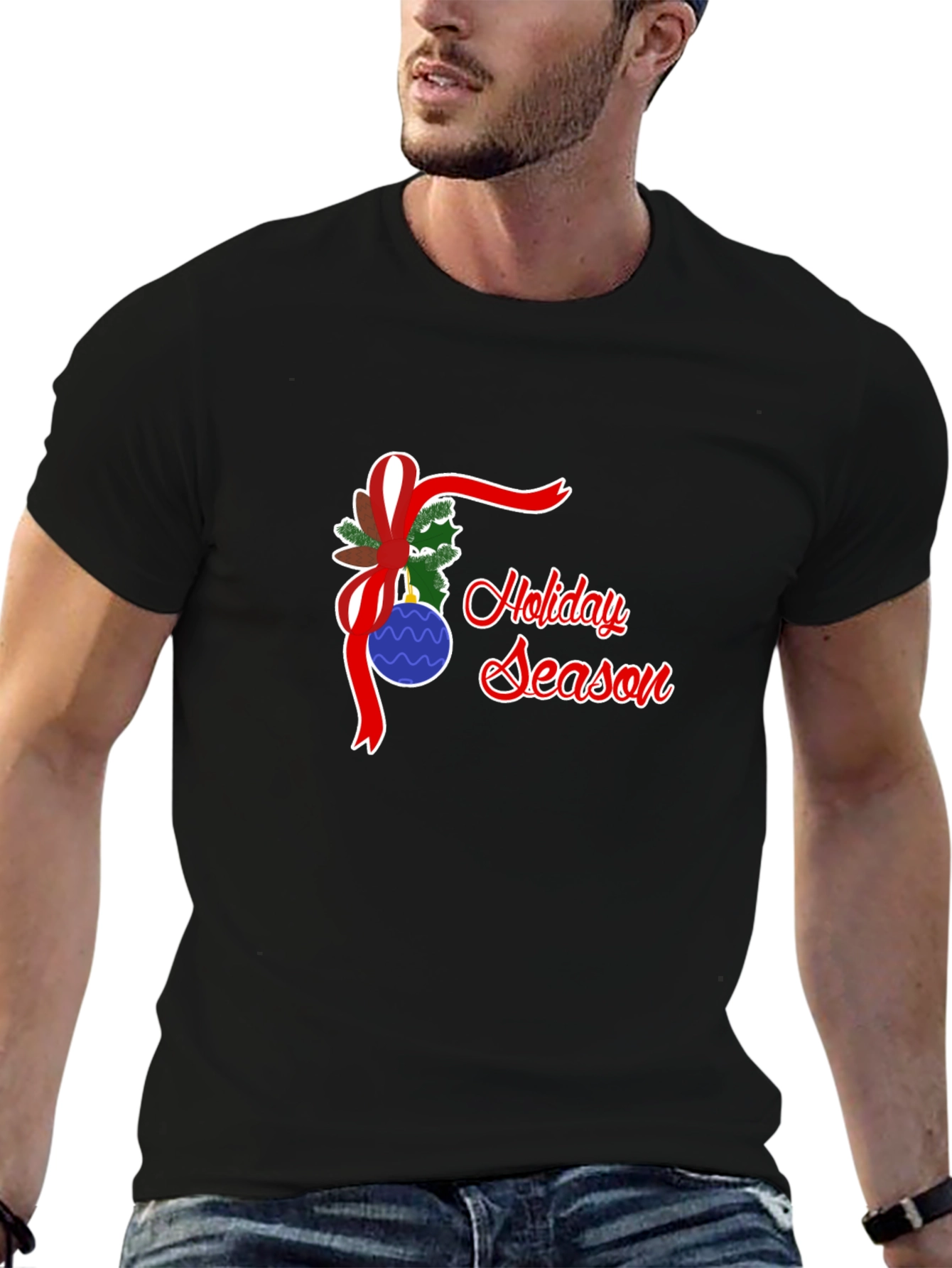Holiday Season Graphic T-Shirt - Festive Style