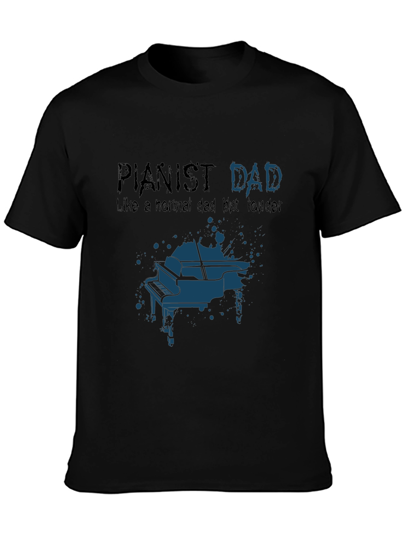 Pianist Dad Graphic T-Shirt - Musician Father Tee
